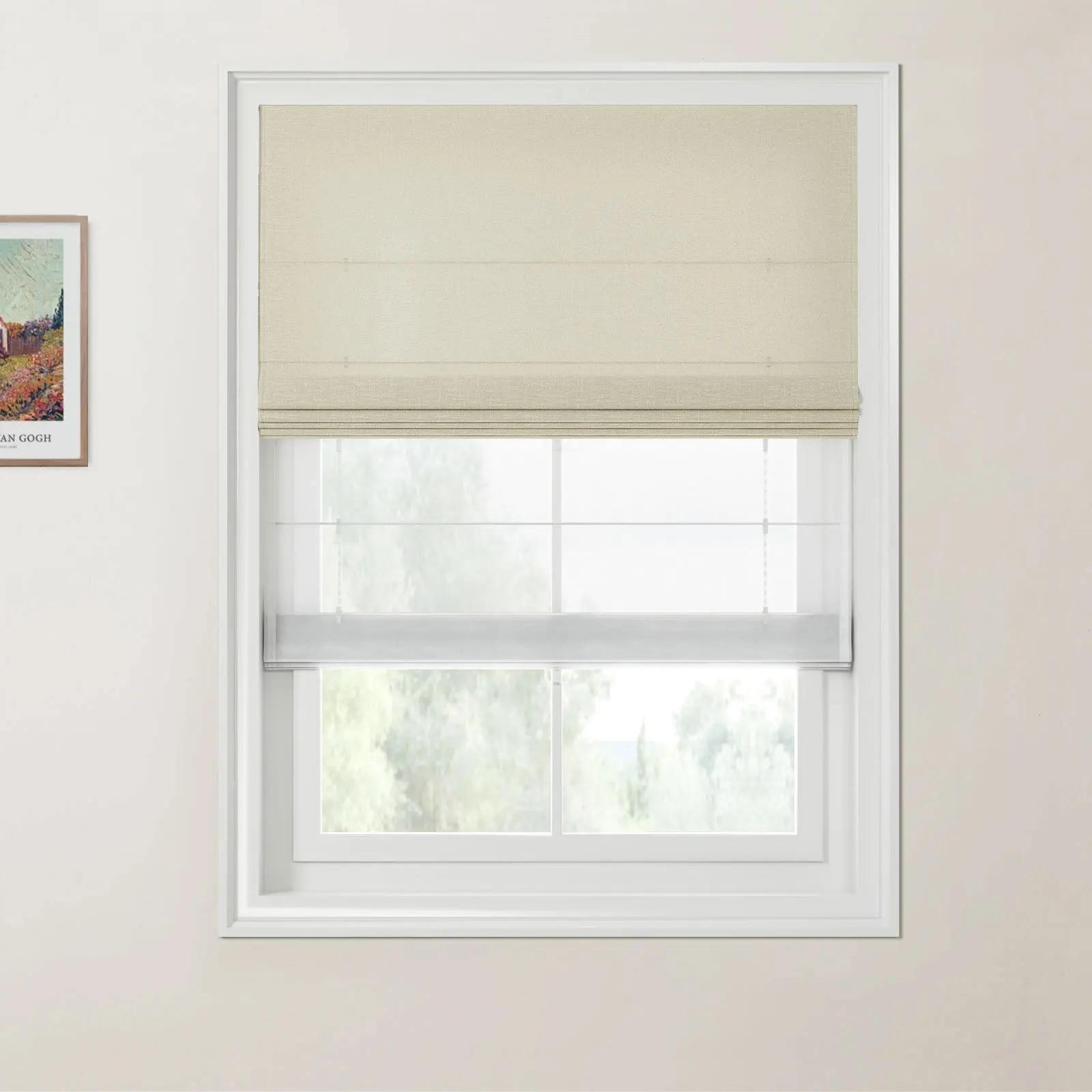 Patti Linen Day Night Roman Shade Cordless - Image 23