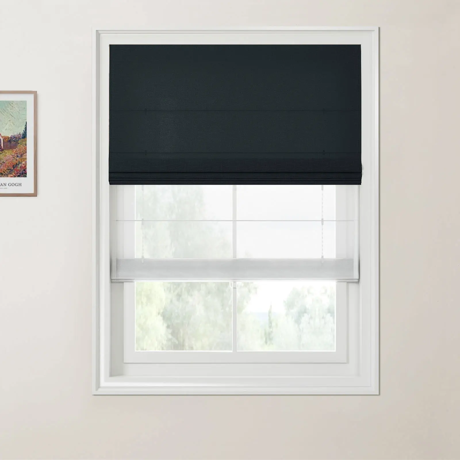 Patti Linen Day Night Roman Shade Cordless - Image 28