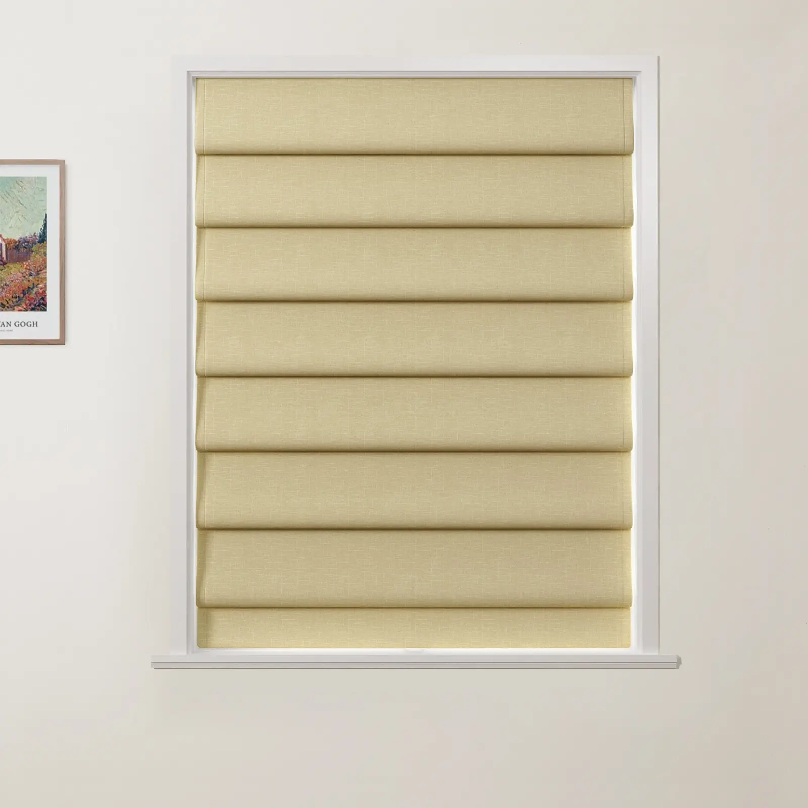 Patti Linen Deco Fold Roman Shade Cordless - Image 13