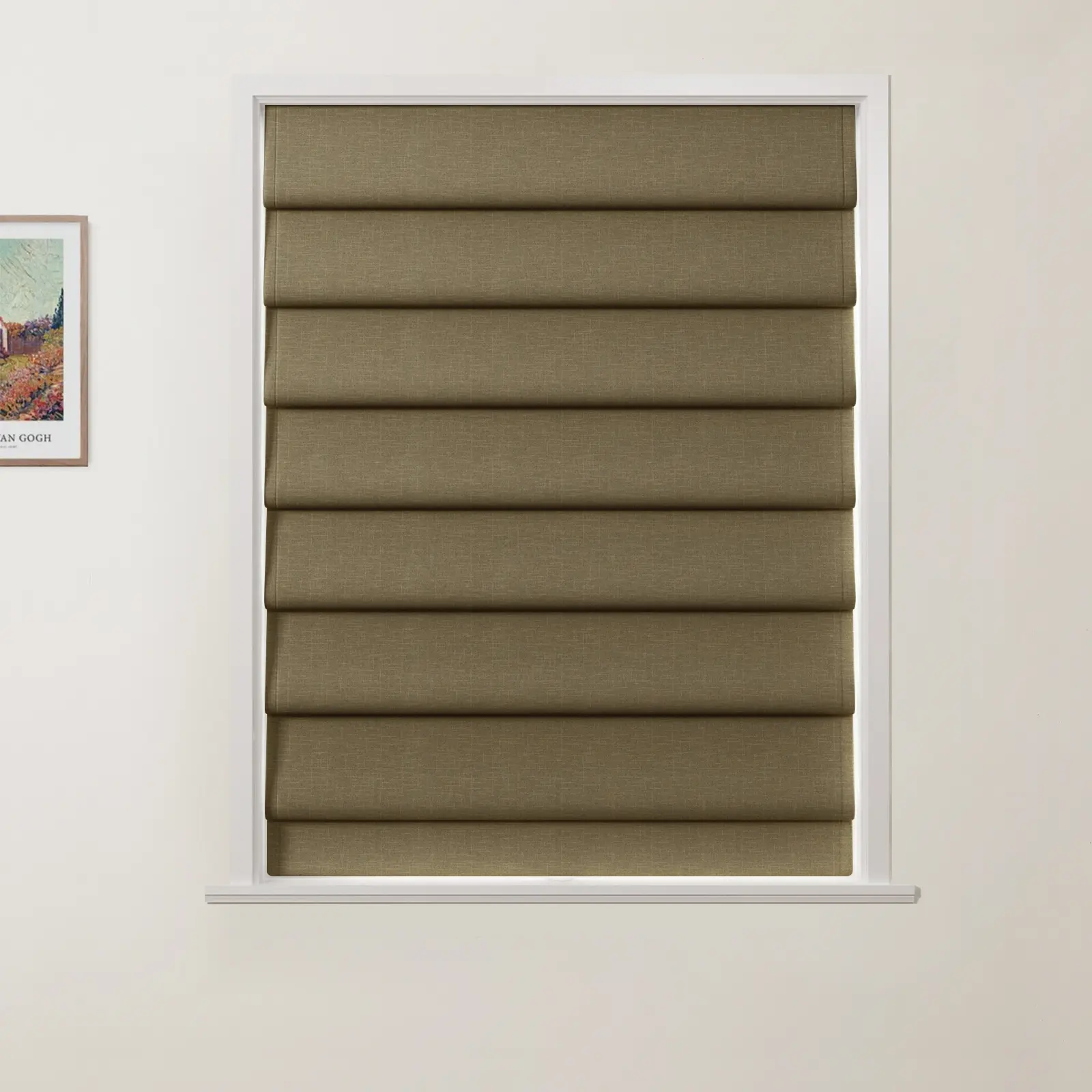 Patti Linen Deco Fold Roman Shade Cordless - Image 19