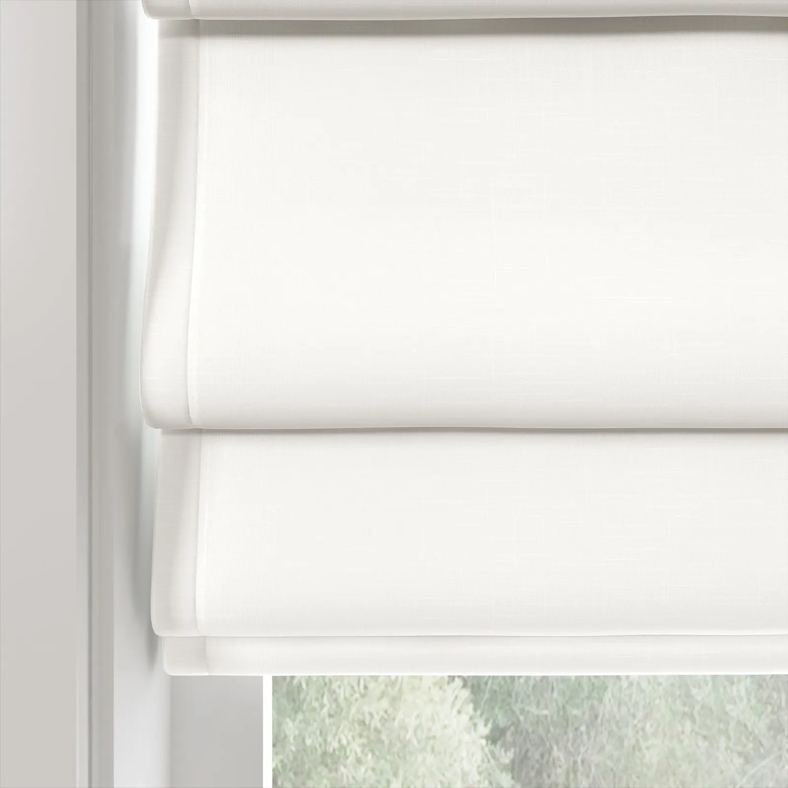 Patti Linen Deco Fold Roman Shade Cordless - Image 4