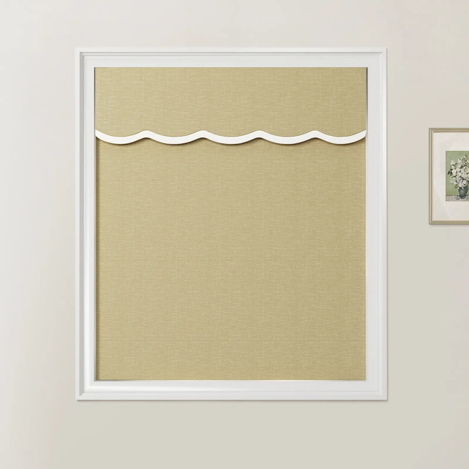 Patti Linen Valanced Day Night Roman Shade Cord Lift - Image 16