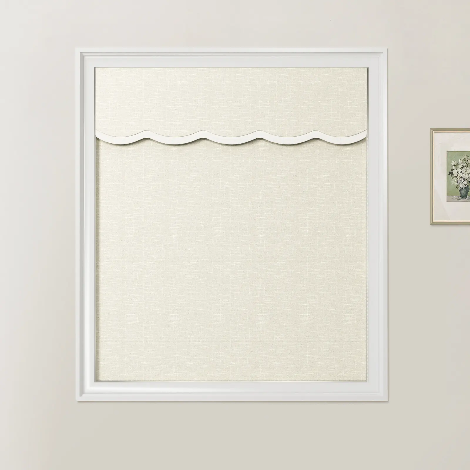 Patti Linen Valanced Day Night Roman Shade Cord Lift - Image 19