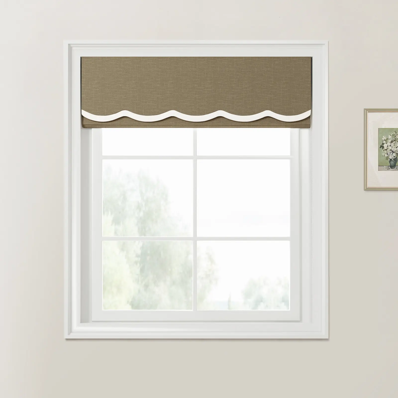 Patti Linen Valanced Day Night Roman Shade Cord Lift - Image 21