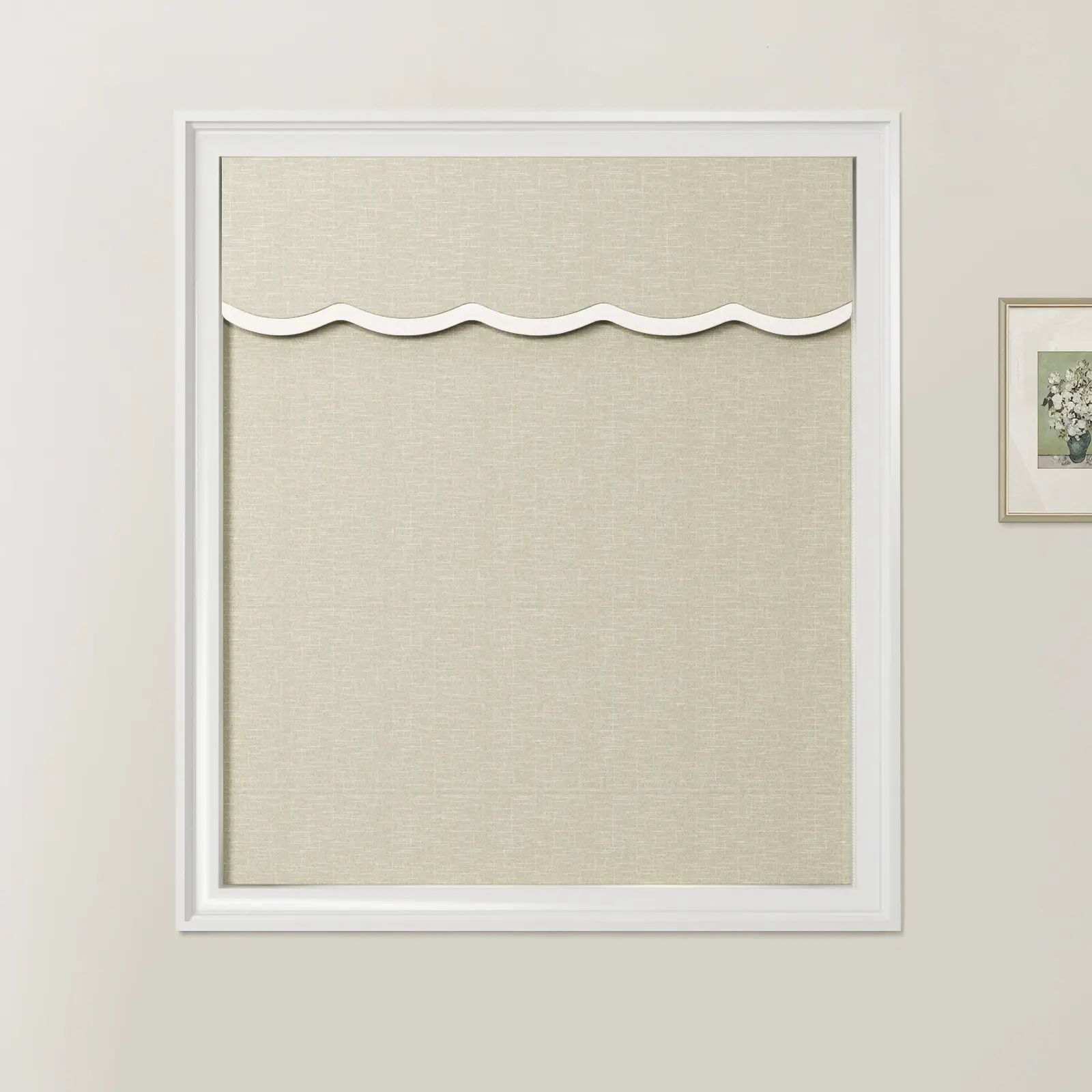 Patti Linen Valanced Day Night Roman Shade Cord Lift - Image 28