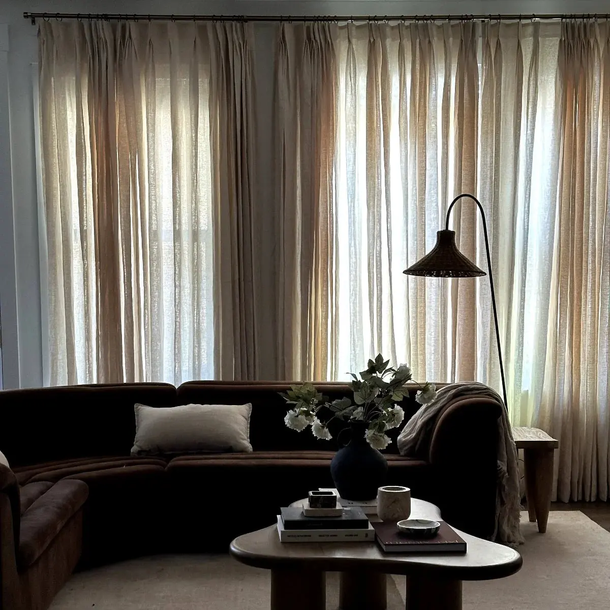 TWOPAGES Patti™  Premium Belgian Linen Curtain Pleated - Image 11
