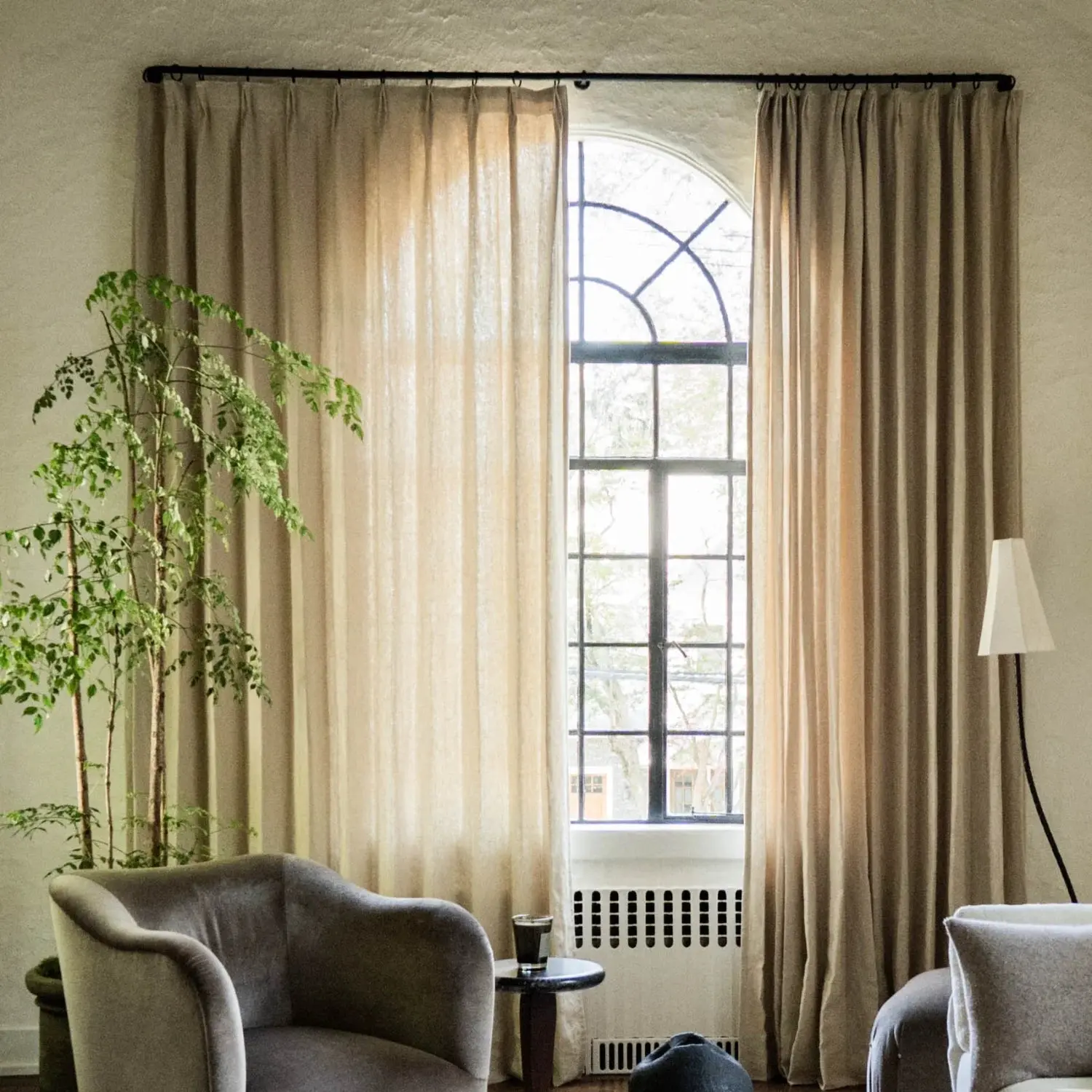 TWOPAGES Patti™  Premium Belgian Linen Curtain Pleated - Image 13