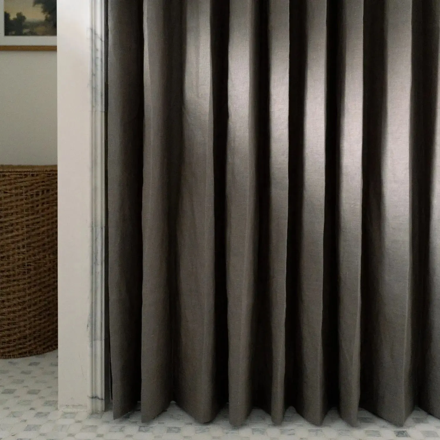 Custom Luxury Bathroom Curtains with Waterproof Layer - Image 8