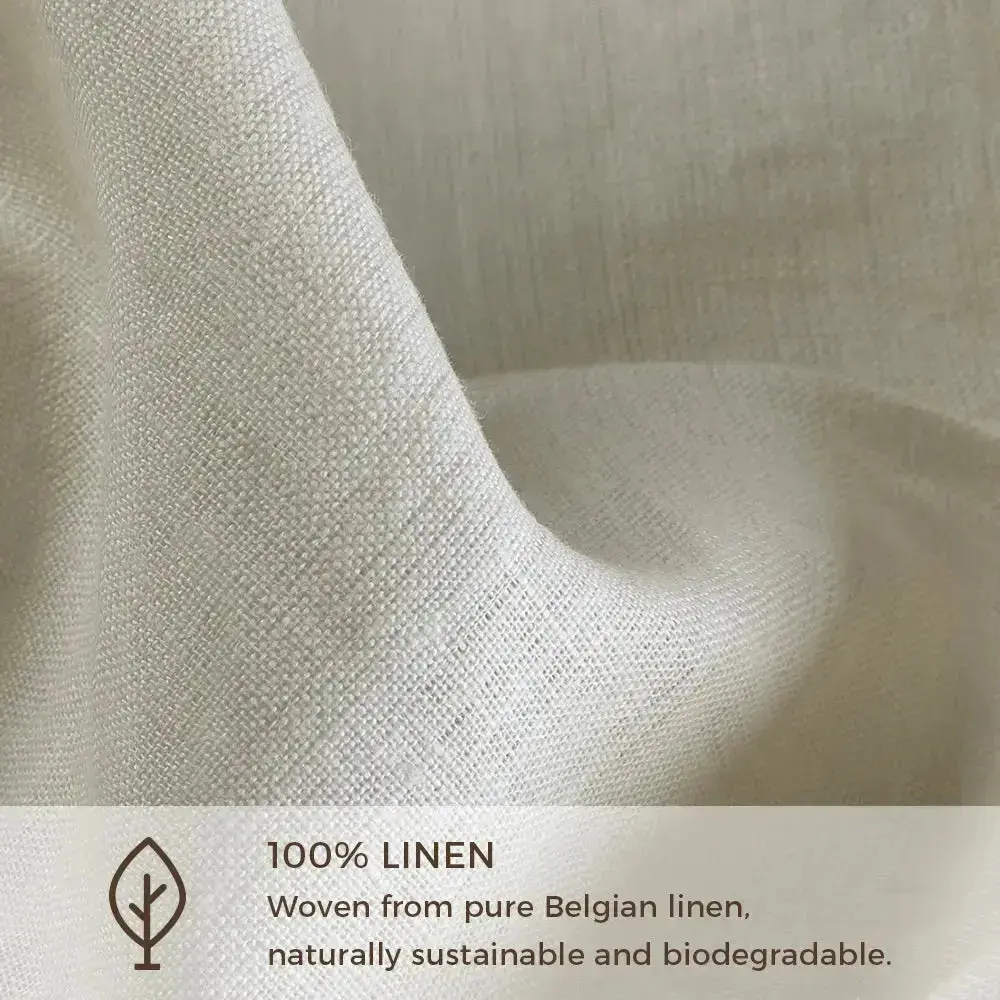 TWOPAGES Patti™  Premium Belgian Linen Curtain Pleated - Image 3