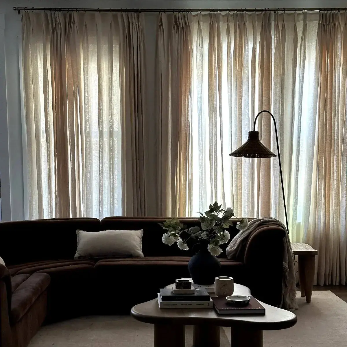 TWOPAGES Patti™  Premium Belgian Linen Curtain Pleated - Image 7