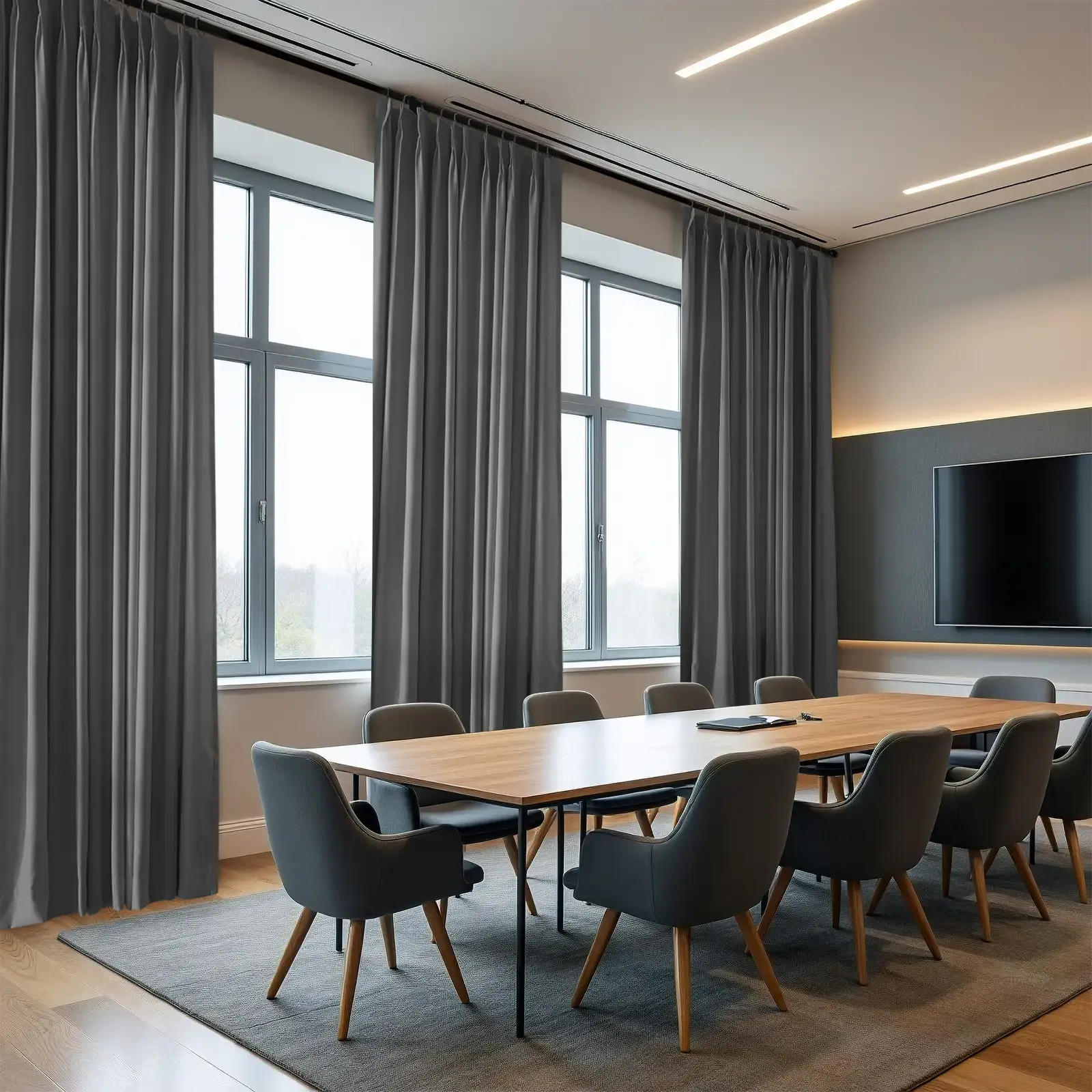 REGAL Fireproof Flame Retardant Curtain Pleated - Image 12