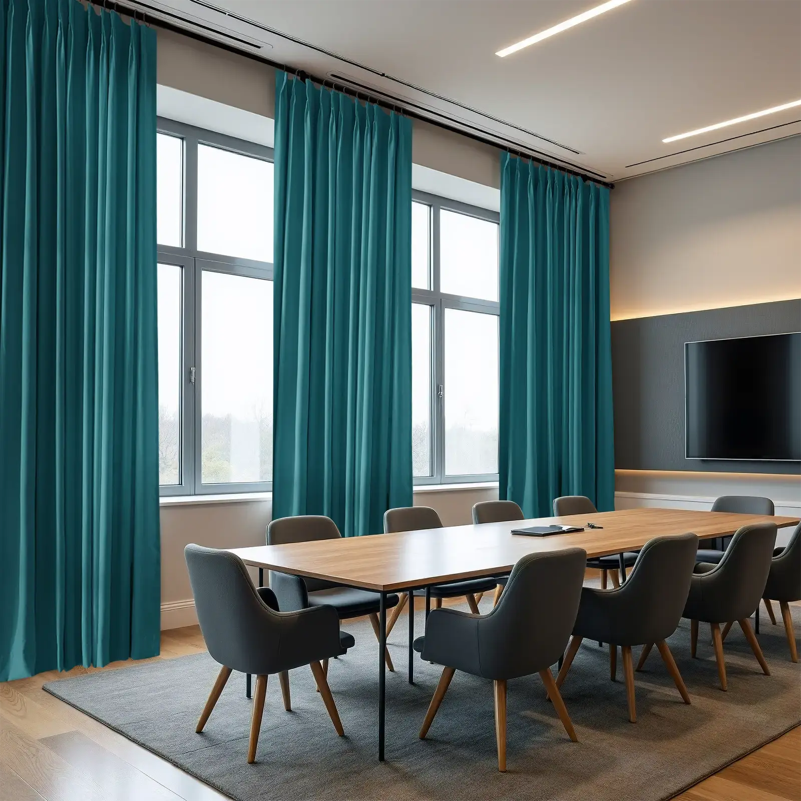 REGAL Fireproof Flame Retardant Curtain Pleated - Image 16