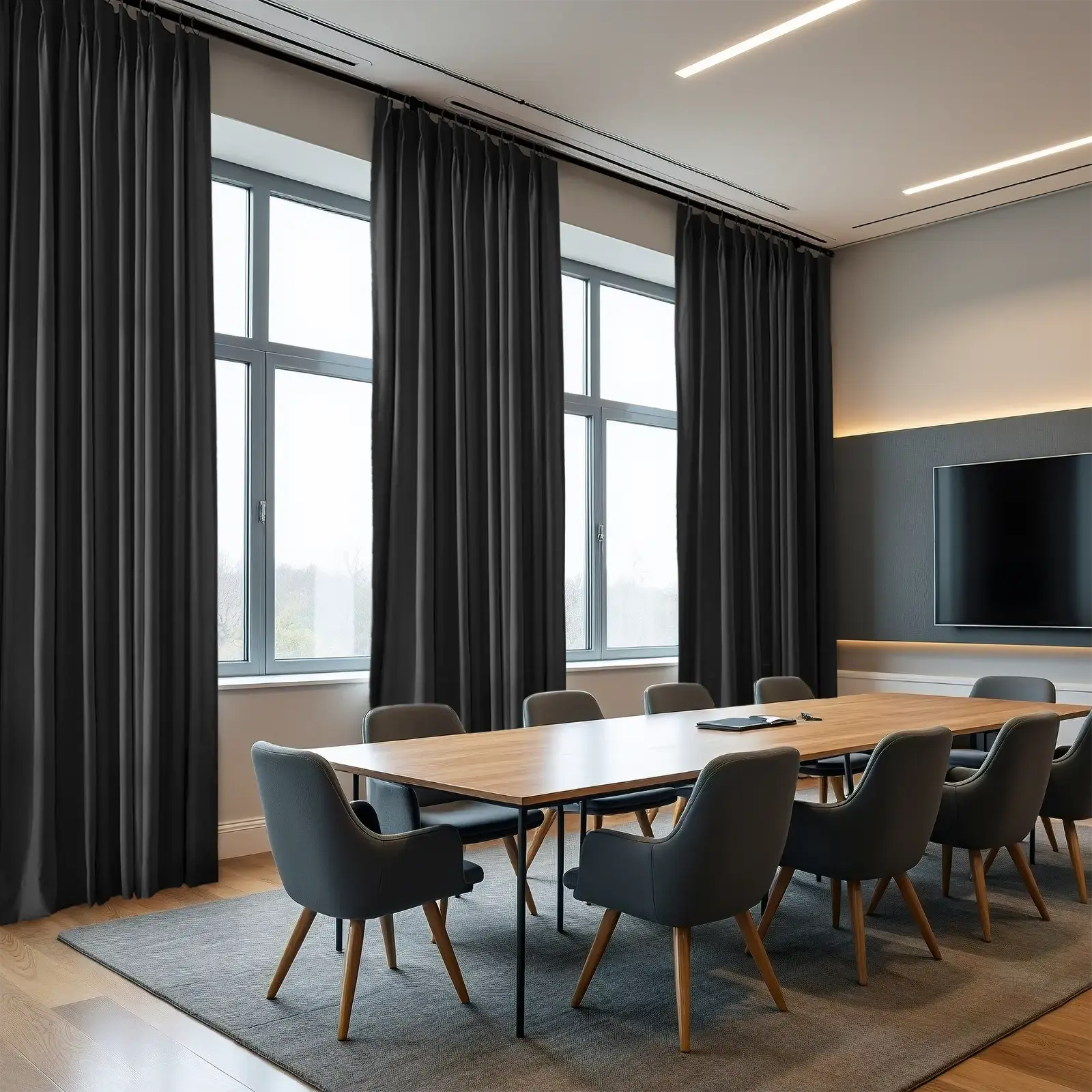 REGAL Fireproof Flame Retardant Curtain Pleated - Image 8