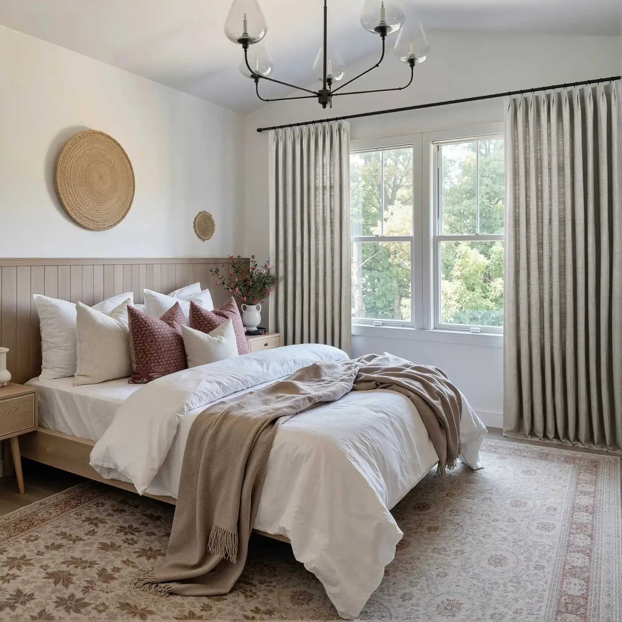 Reid Herringbone Curtain Pleated - Image 30