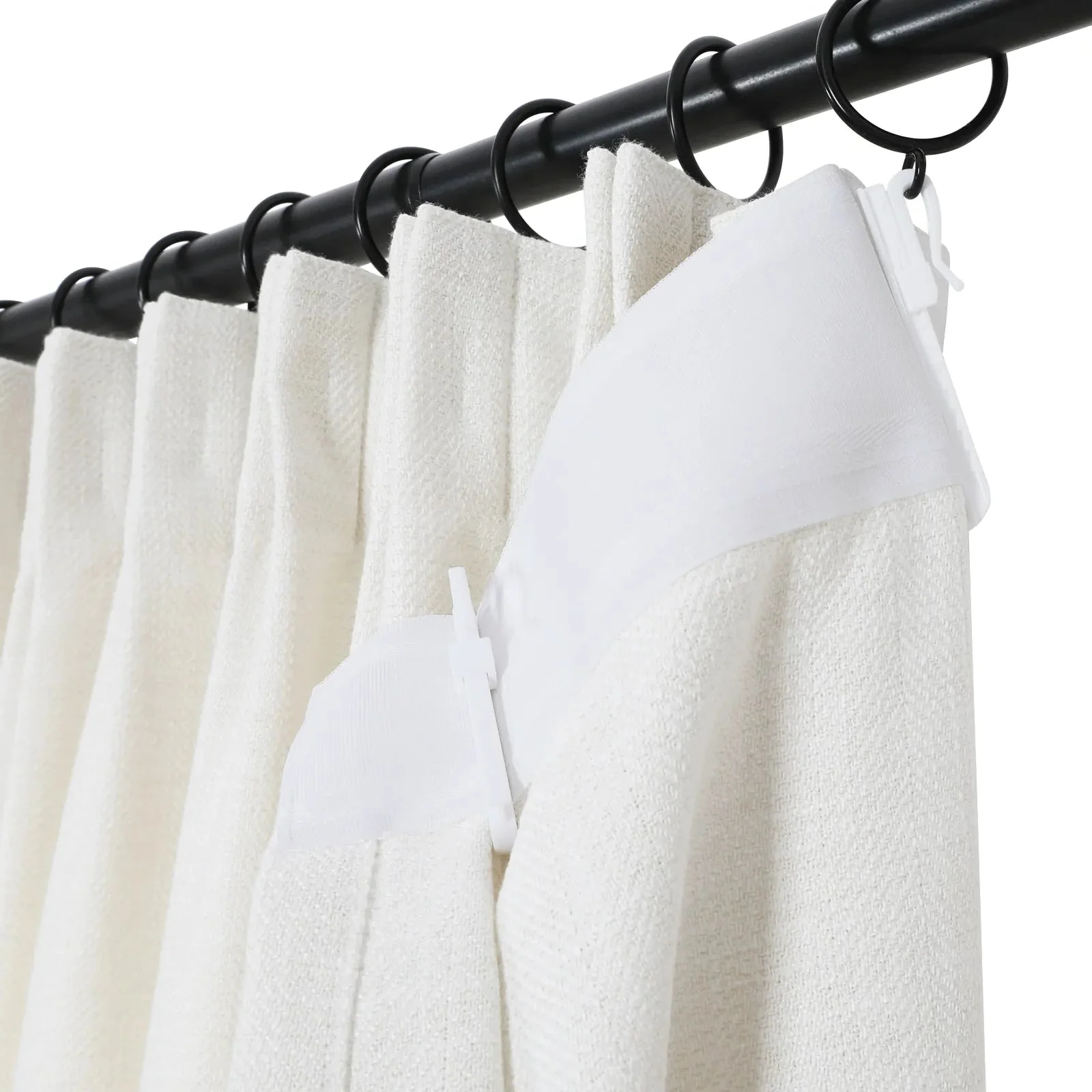 Reid Herringbone Curtain Pleated - Image 7