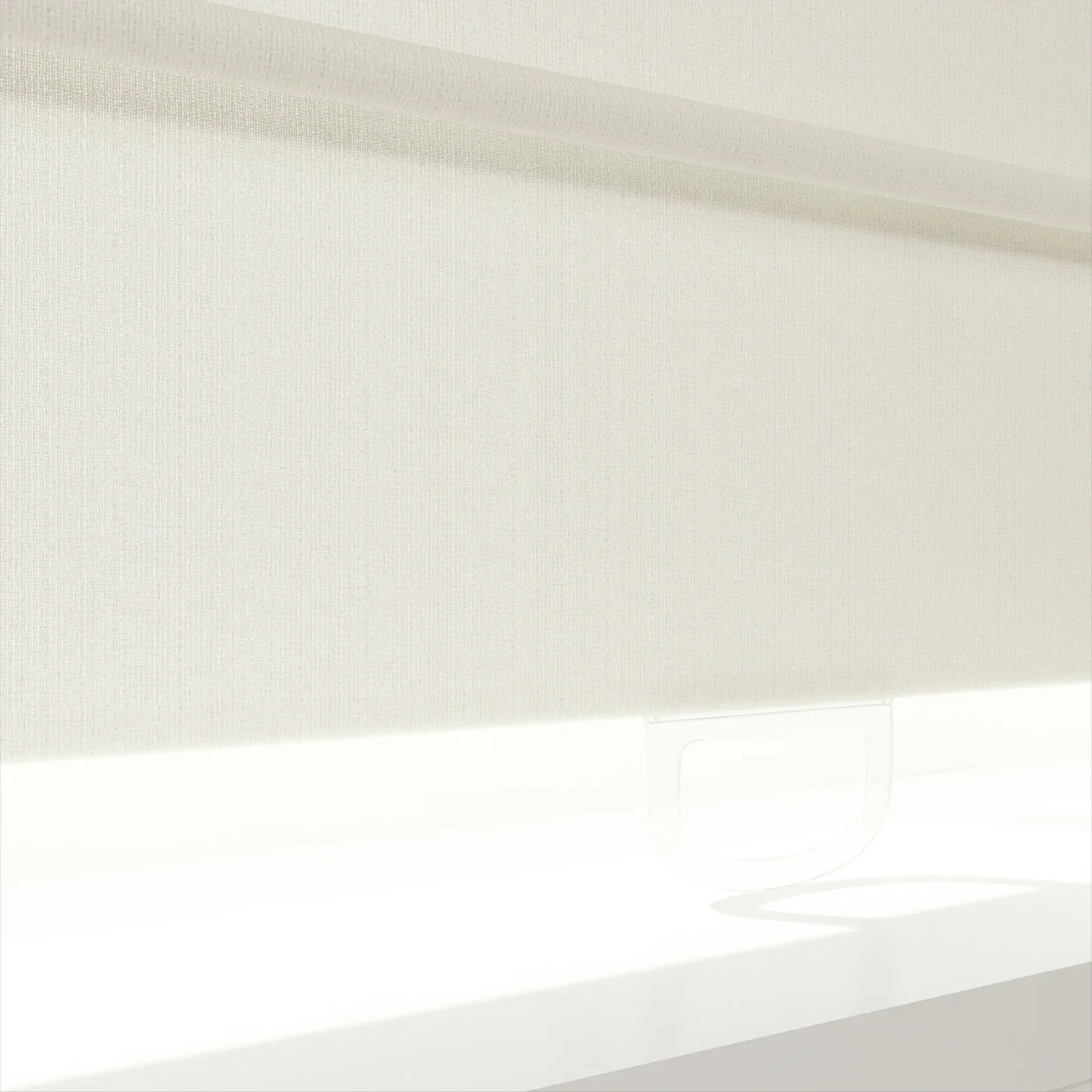 Ron Linen Cotton Herringbone Front Slat Roman Shade Cordless - Image 25