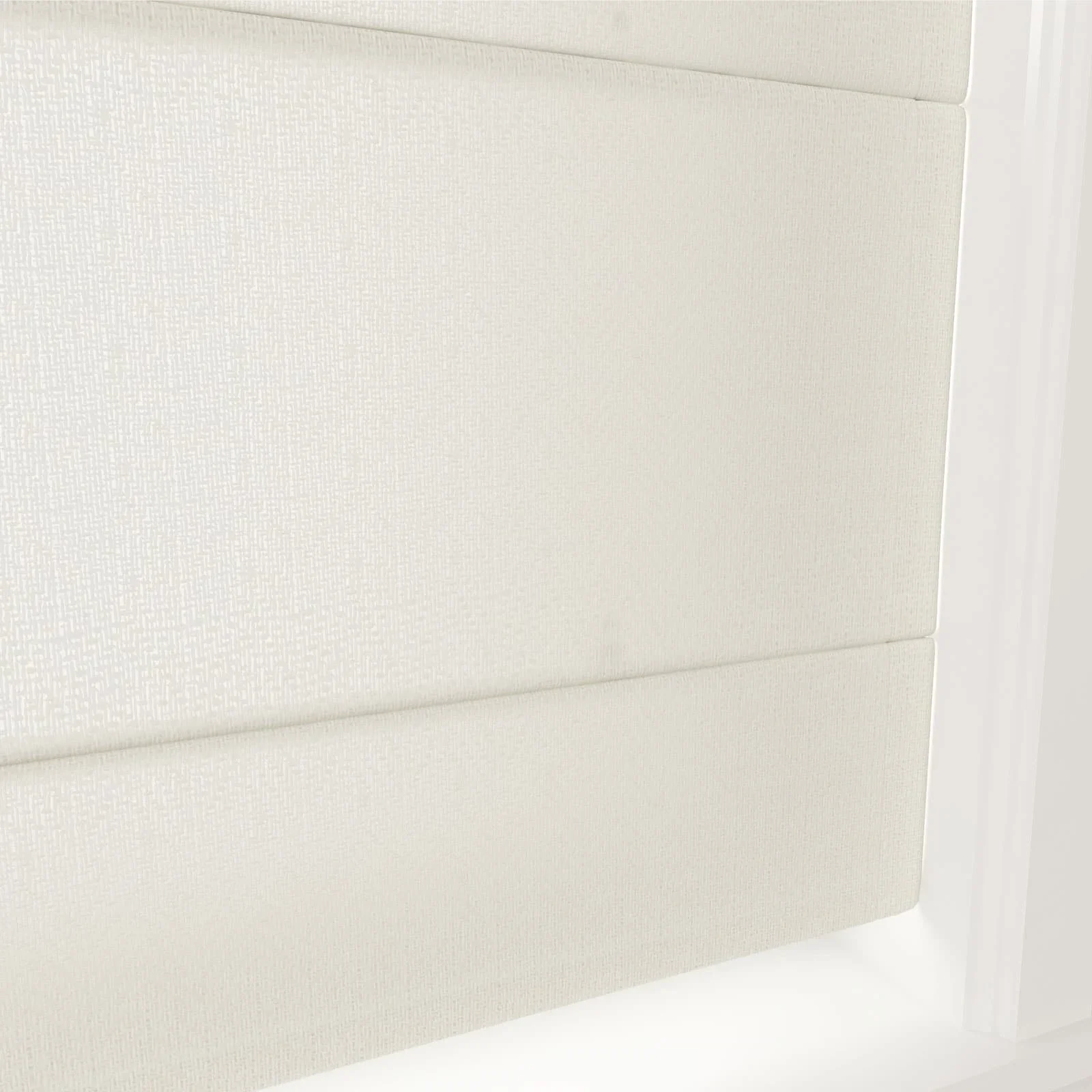 Ron Linen Cotton Herringbone Flat Fold Roman Shade Cordless - Image 12