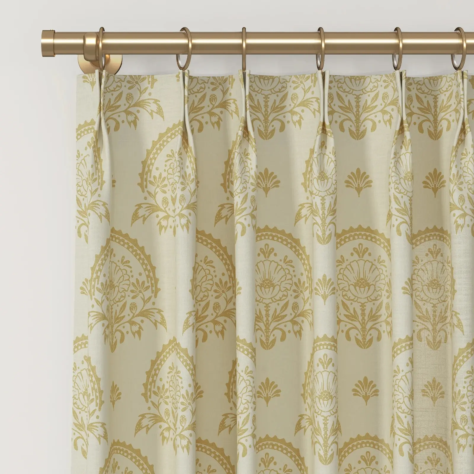 Sabrina Ramkhelawan Canyon Grove Cotton Print Drapery Pleated - Image 16