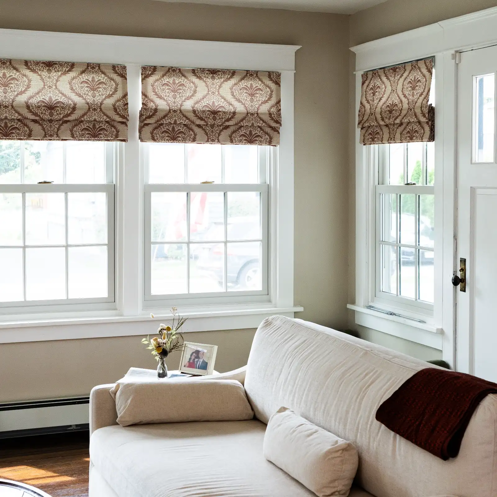 Sabrina Ramkhelawan Canyon Grove Cotton Roman Shade Cordless - Image 4