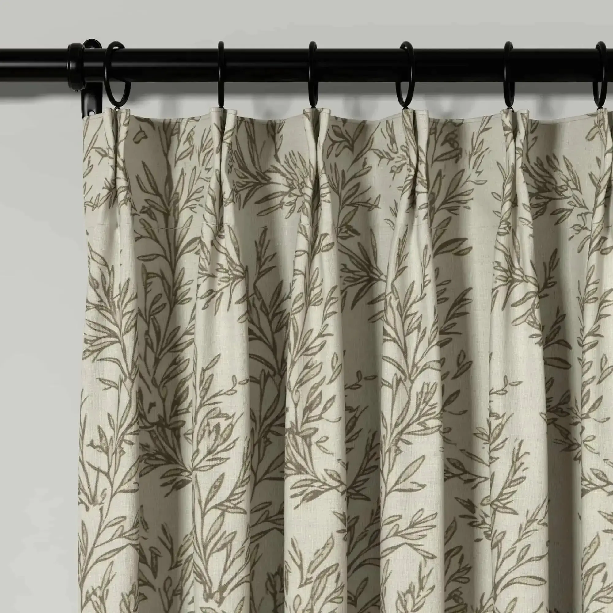 Sara Le Print Linen Unlined Drapery Pleated - Image 13