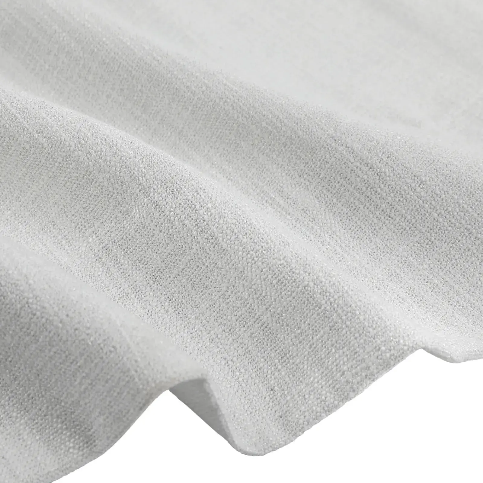 Sarai Textured Metallic Cotton Blend Curtain Pleated - Image 7
