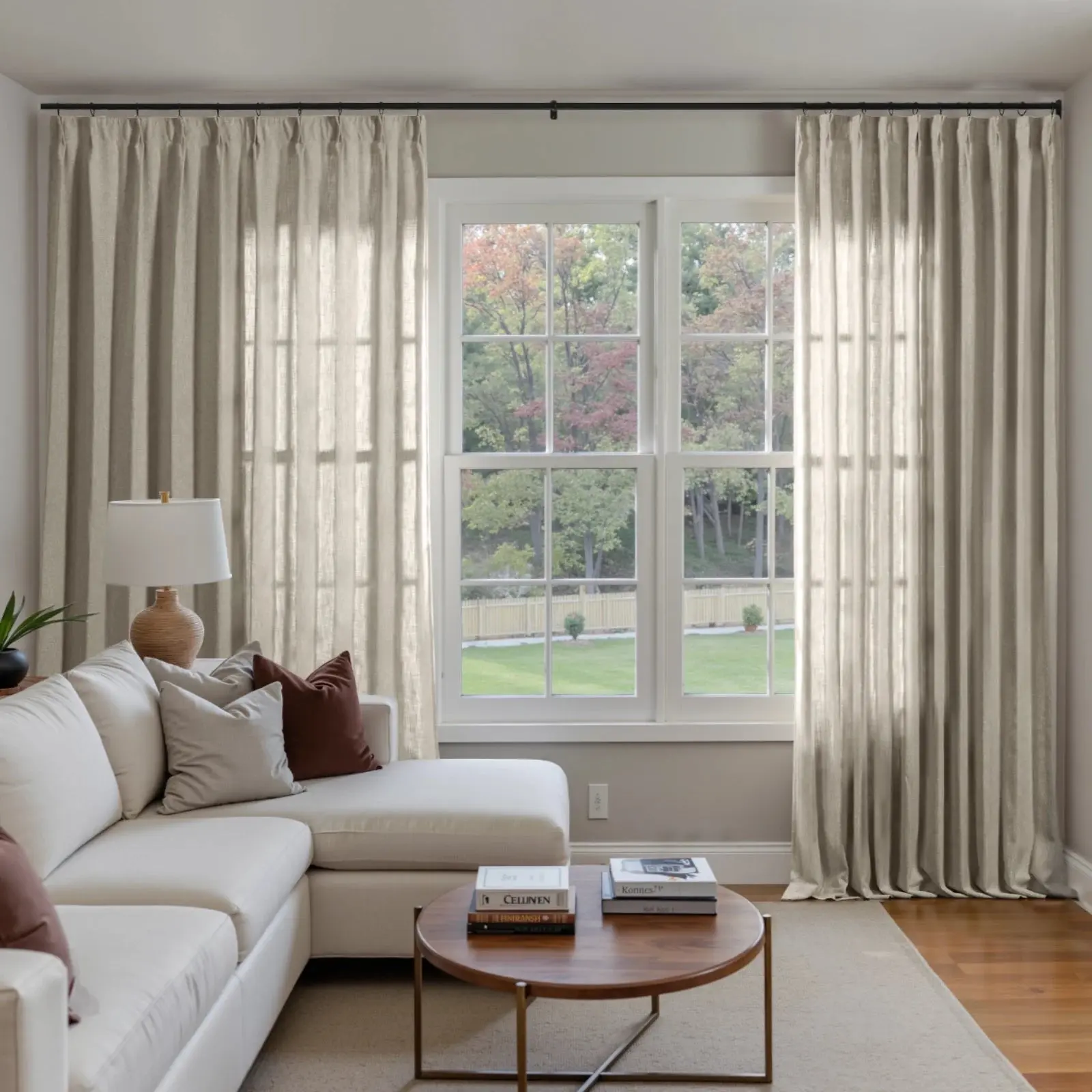 Sarai Textured Metallic Cotton Blend Curtain Pleated - Image 22