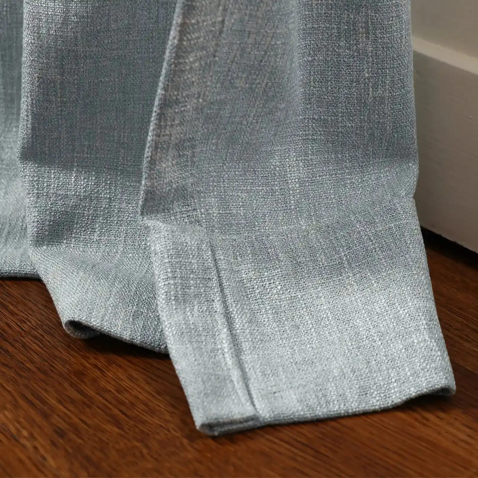 Sarai Textured Metallic Cotton Blend Curtain Pleated - Image 34