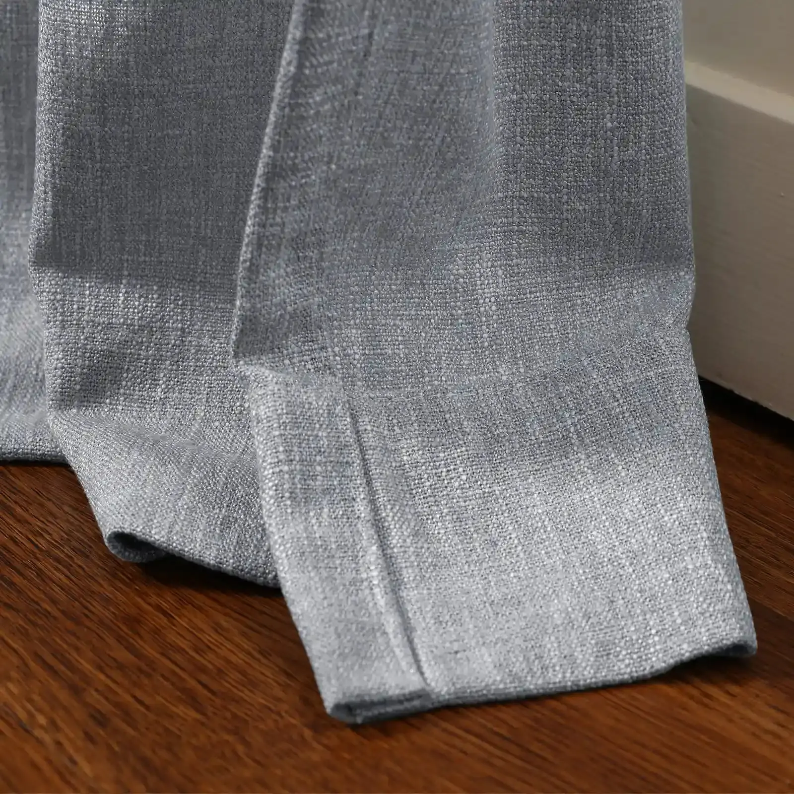 Sarai Textured Metallic Cotton Blend Curtain Pleated - Image 39
