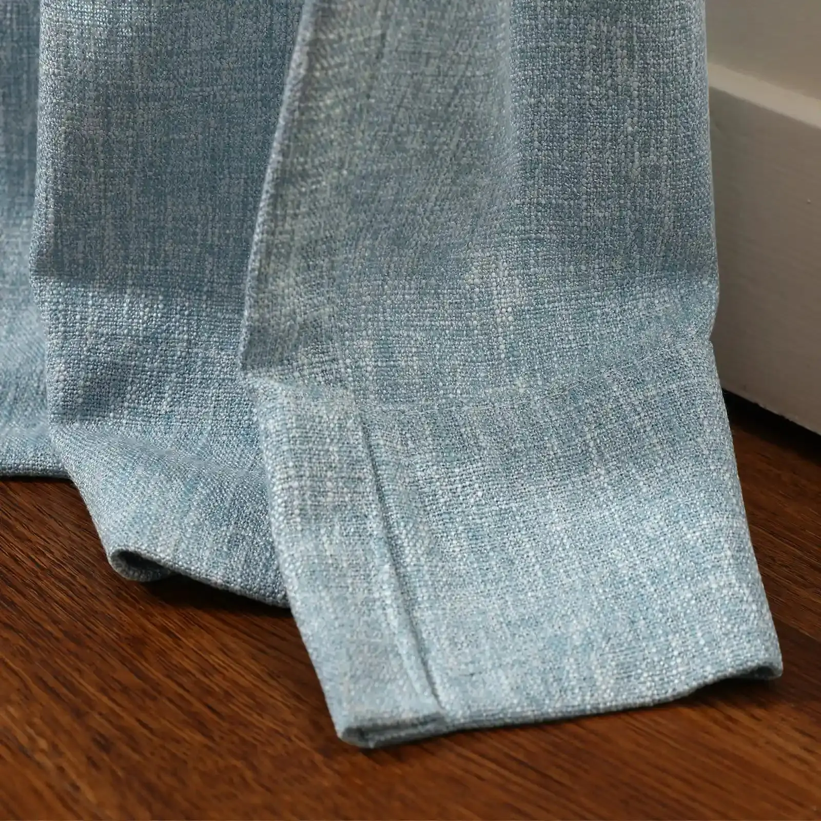 Sarai Textured Metallic Cotton Blend Curtain Pleated - Image 52