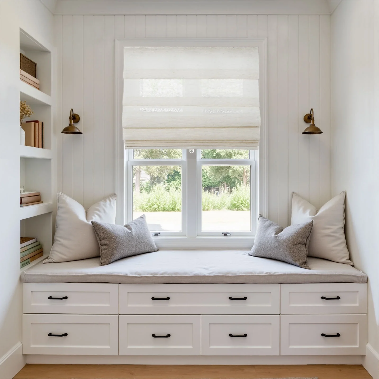 Soft Fold Sheer Roman Shades Cordless - Image 9