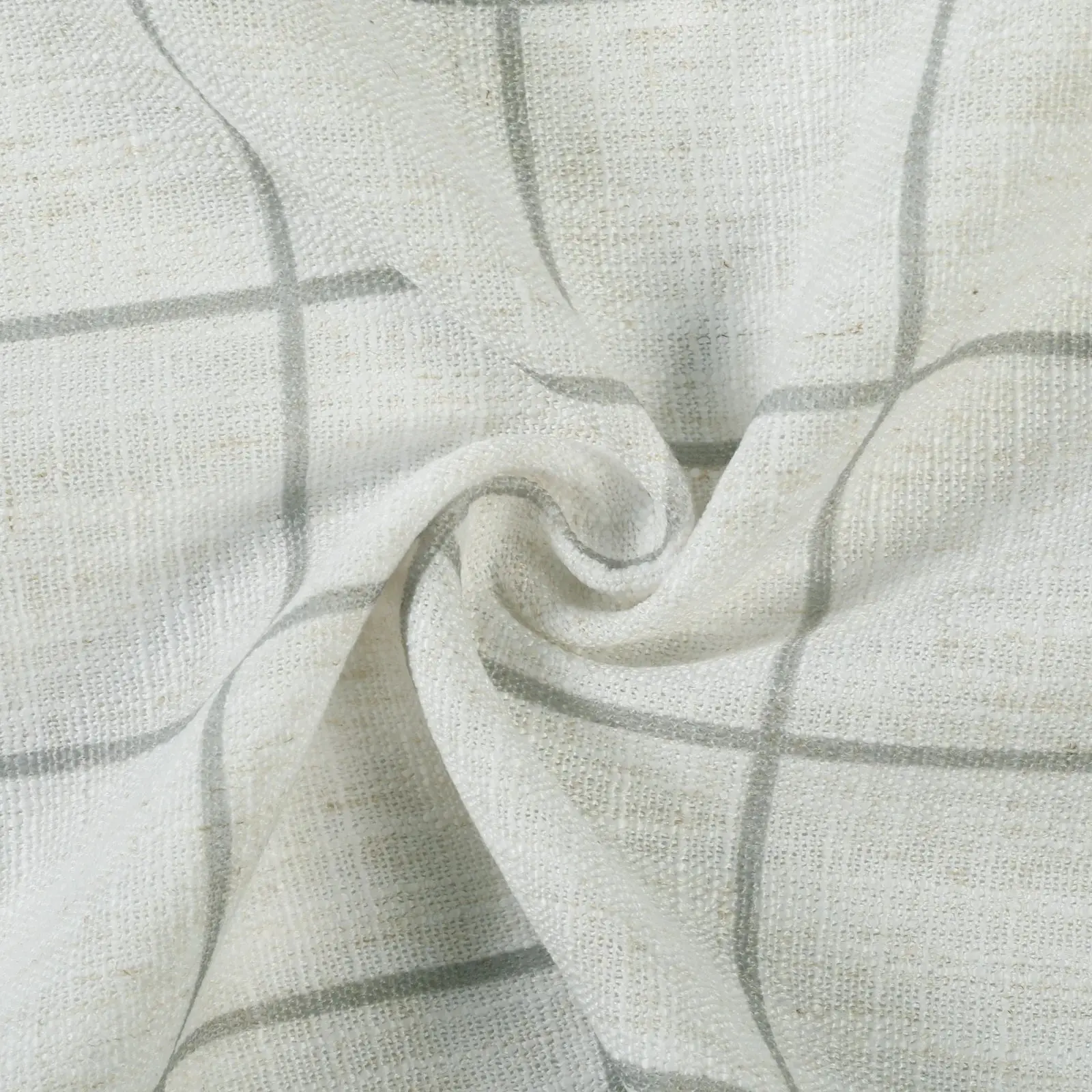 Stefana Silber Print Linen Blend Curtain Drapery Pleated - Image 139