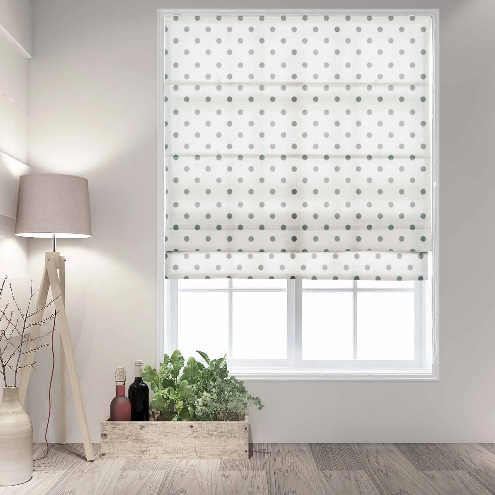 Stefana Silber Printed Roman Shade Cord Lift - Image 7
