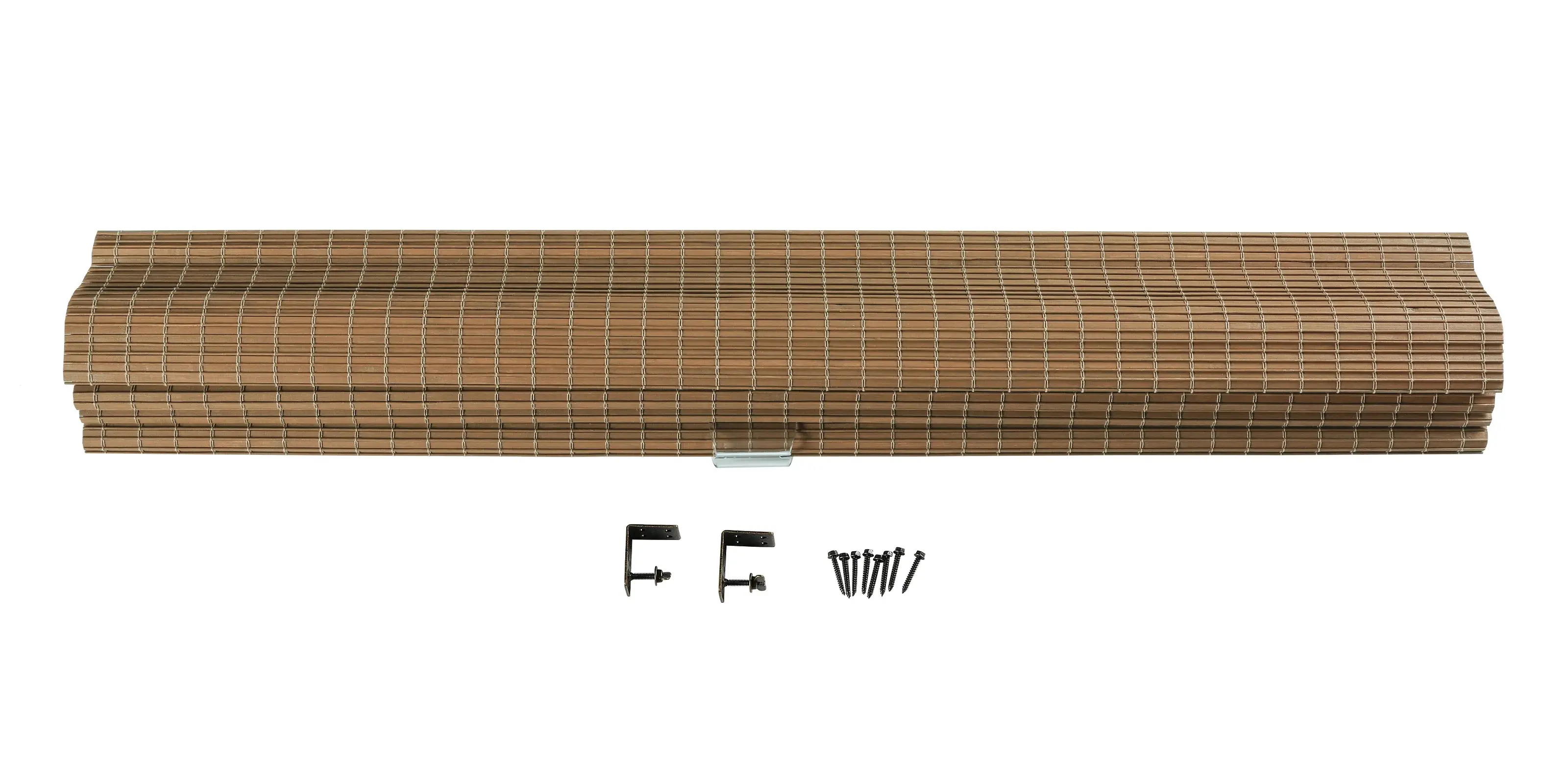 Sybil Bamboo Roman Shade - Almond - Image 13