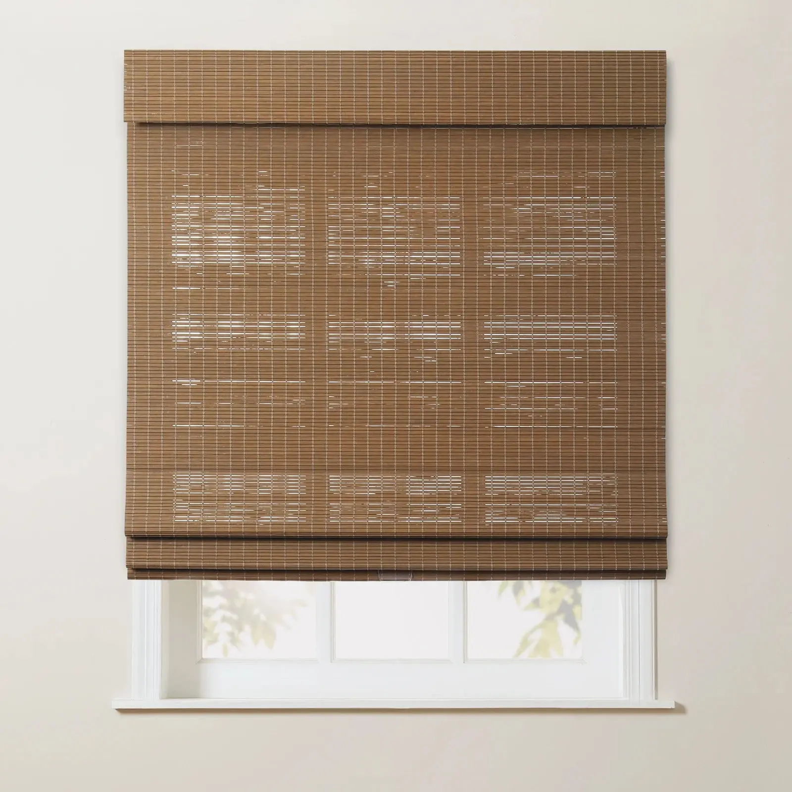 Sybil Bamboo Roman Shade - Almond - Image 14