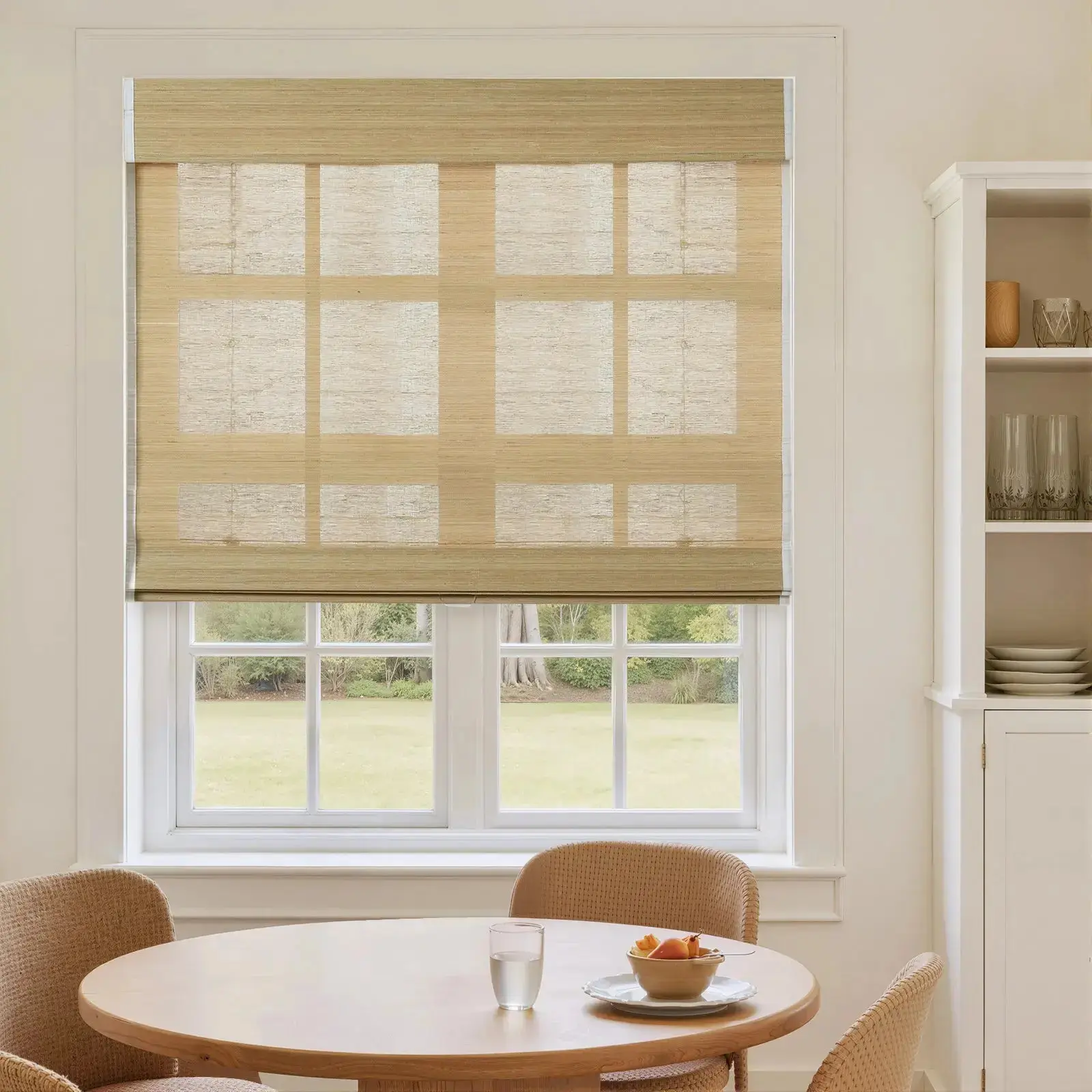 Sybil Bamboo Roman Shade Cordless - Image 14