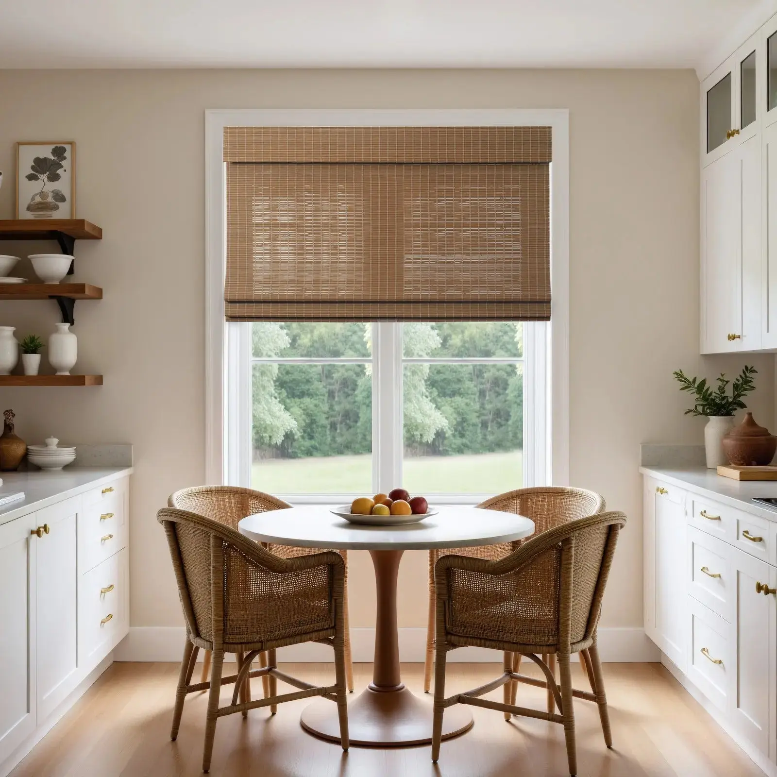 Sybil Bamboo Roman Shade Cordless - Image 46