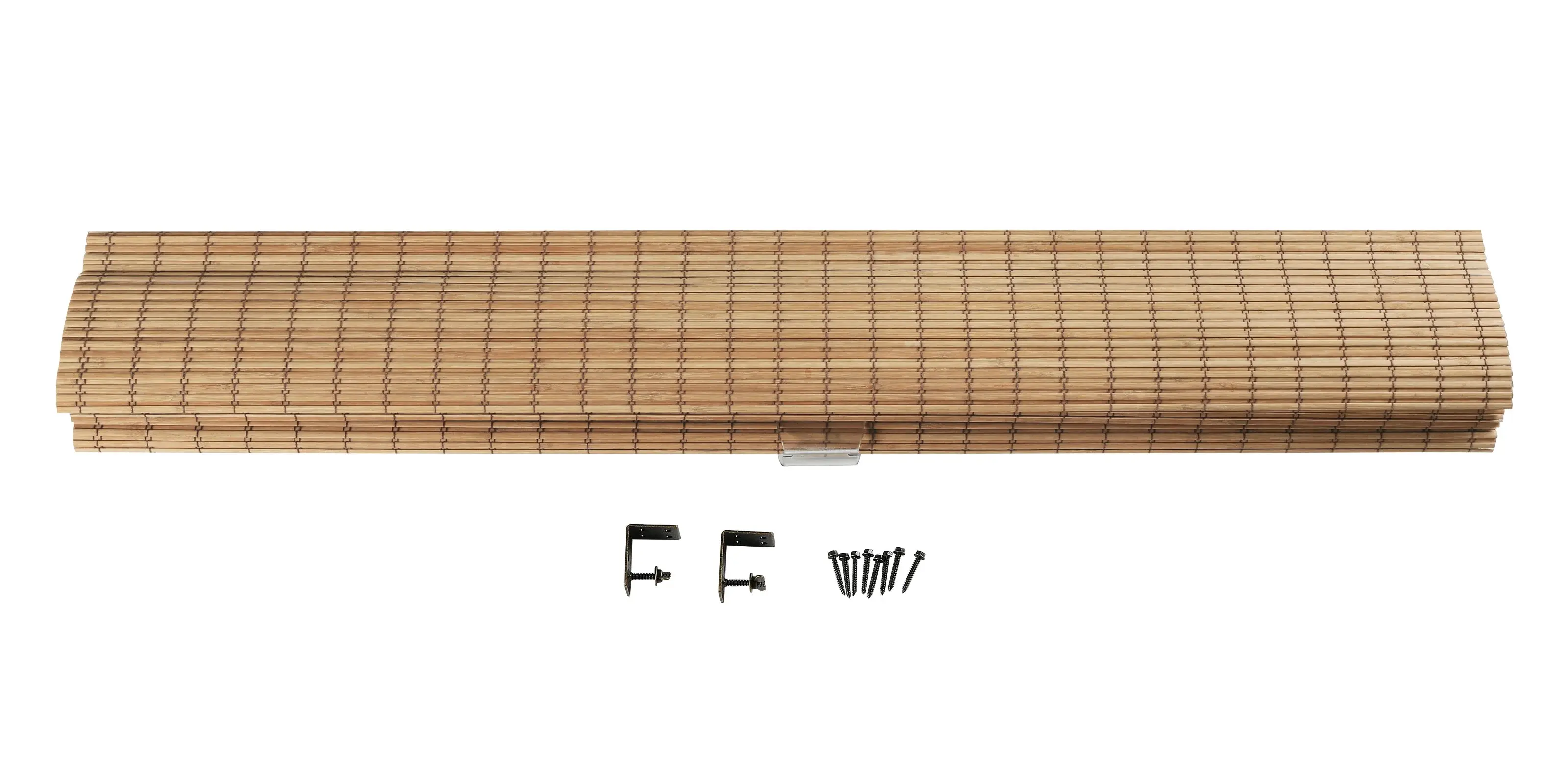 Sybil Bamboo Roman Shade - Flax - Image 18