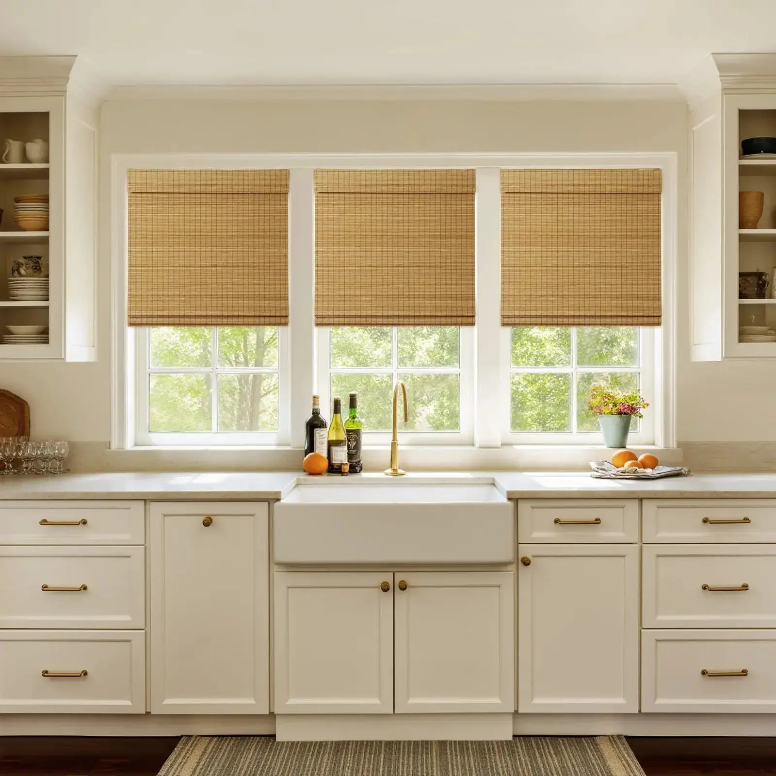 Sybil Bamboo Roman Shade Cordless - Image 39