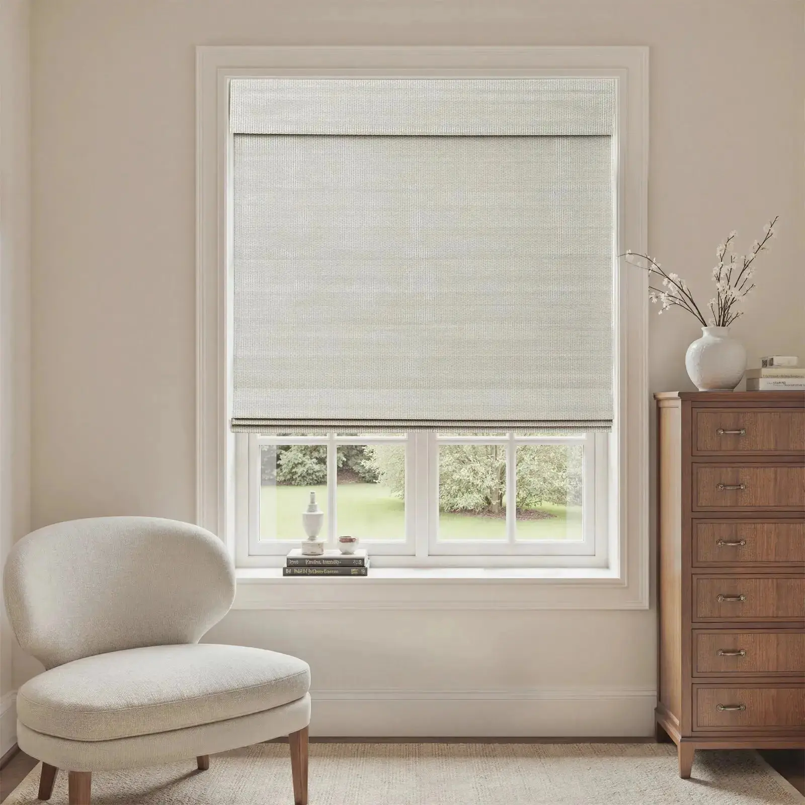 Sybil Bamboo Roman Shade Cordless - Image 28