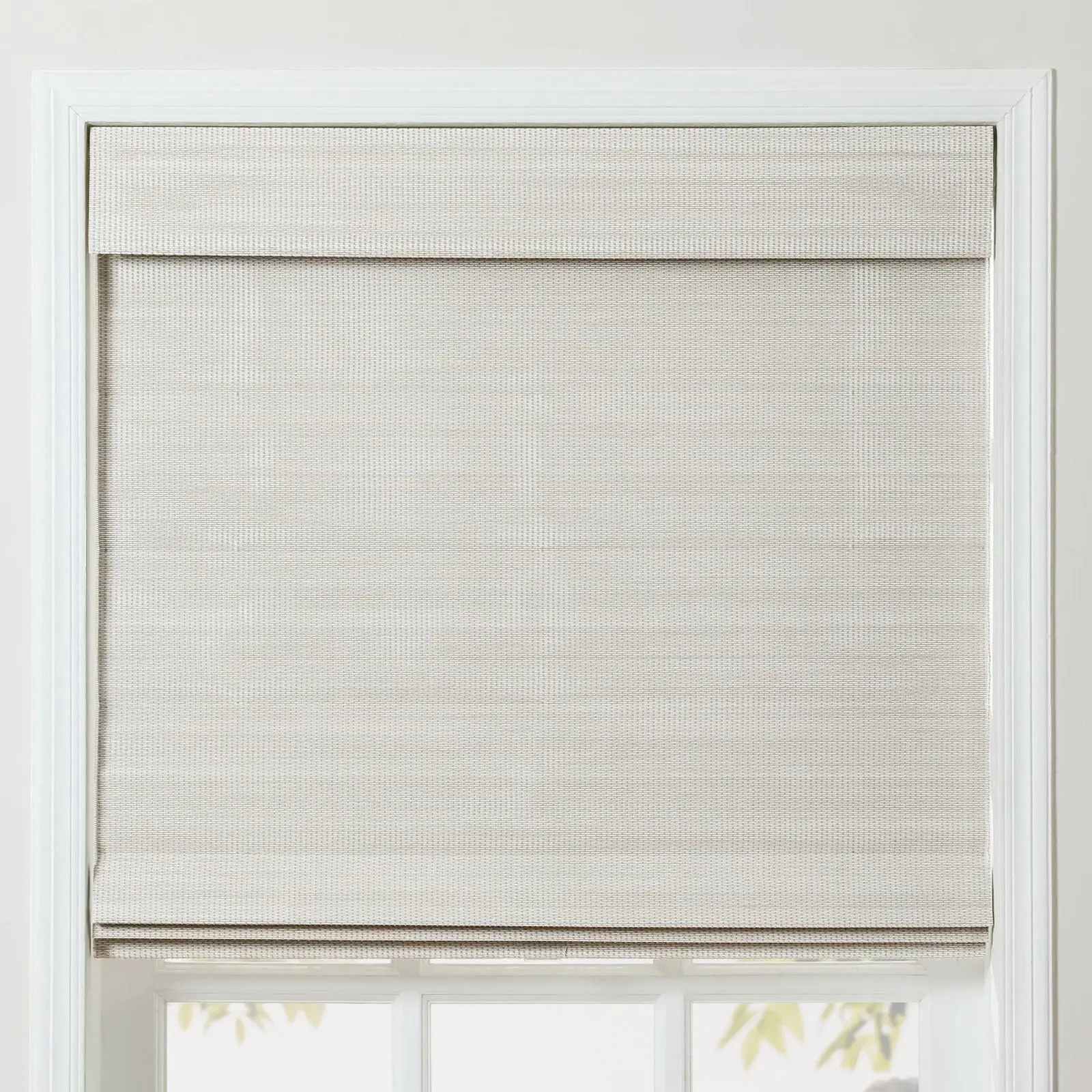 Sybil Bamboo Roman Shade - Wall White - Image 9