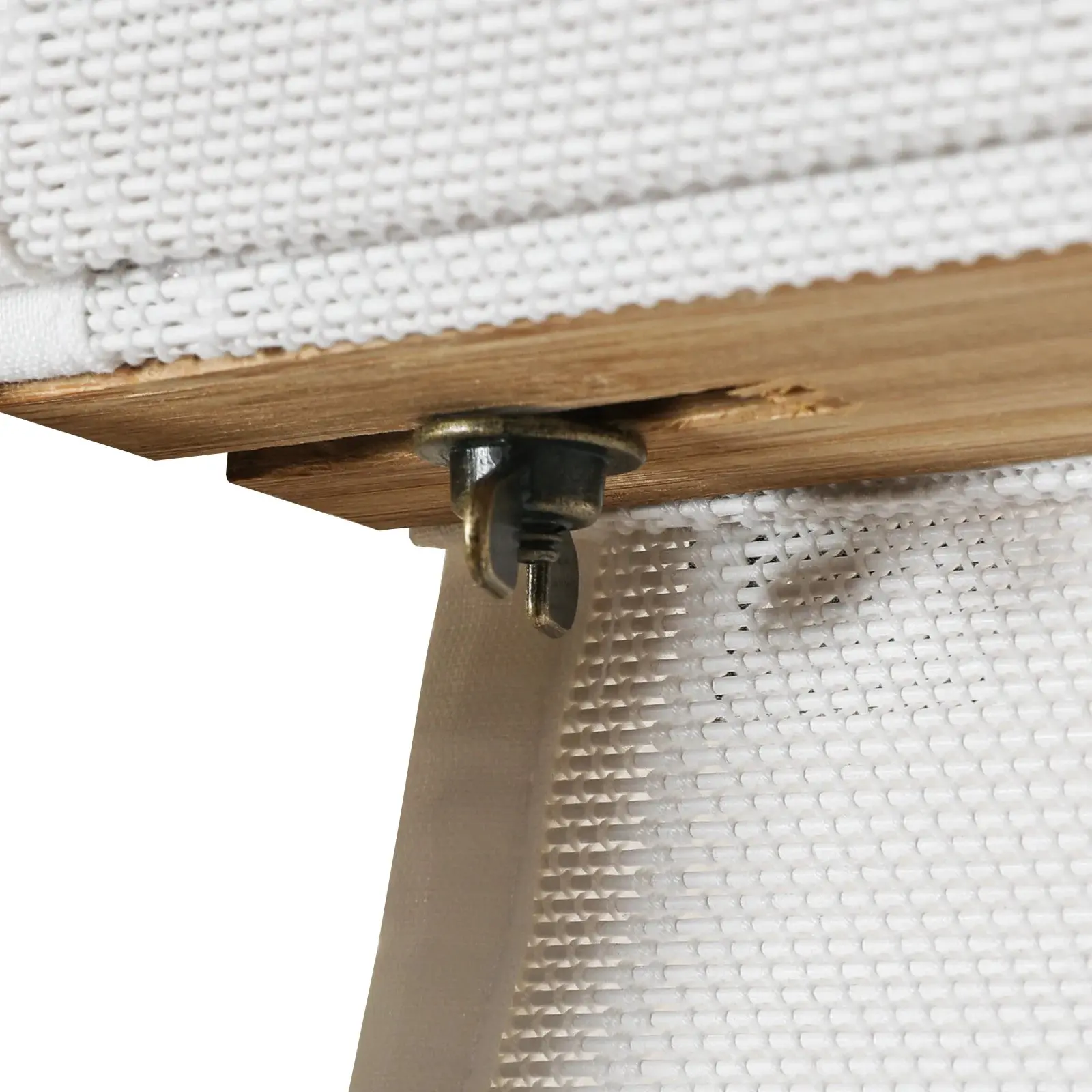 Sybil Bamboo Roman Shade - White - Image 10