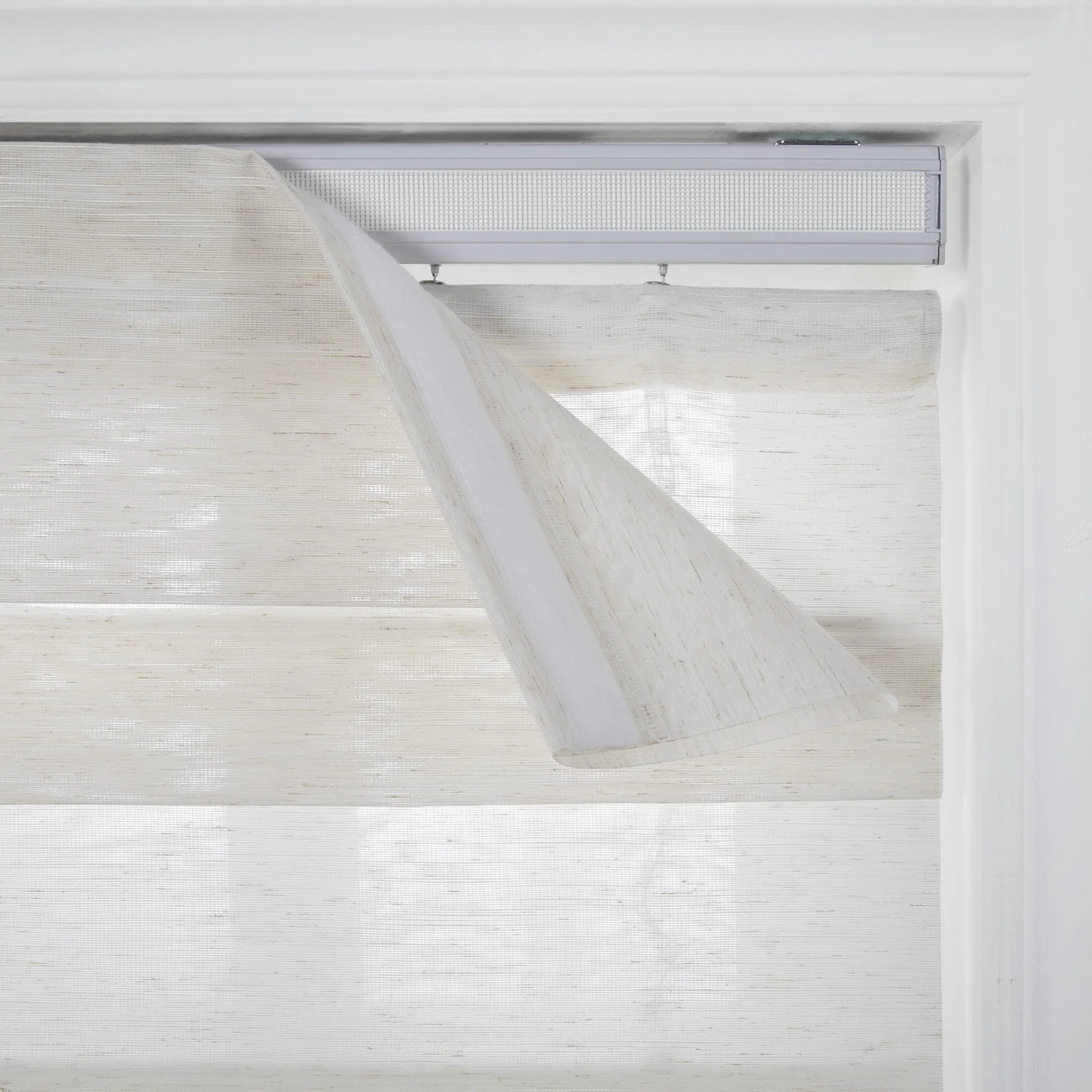 Top Down Bottom Up Soft Fold Sheer Roman Shades Cordless - Image 6