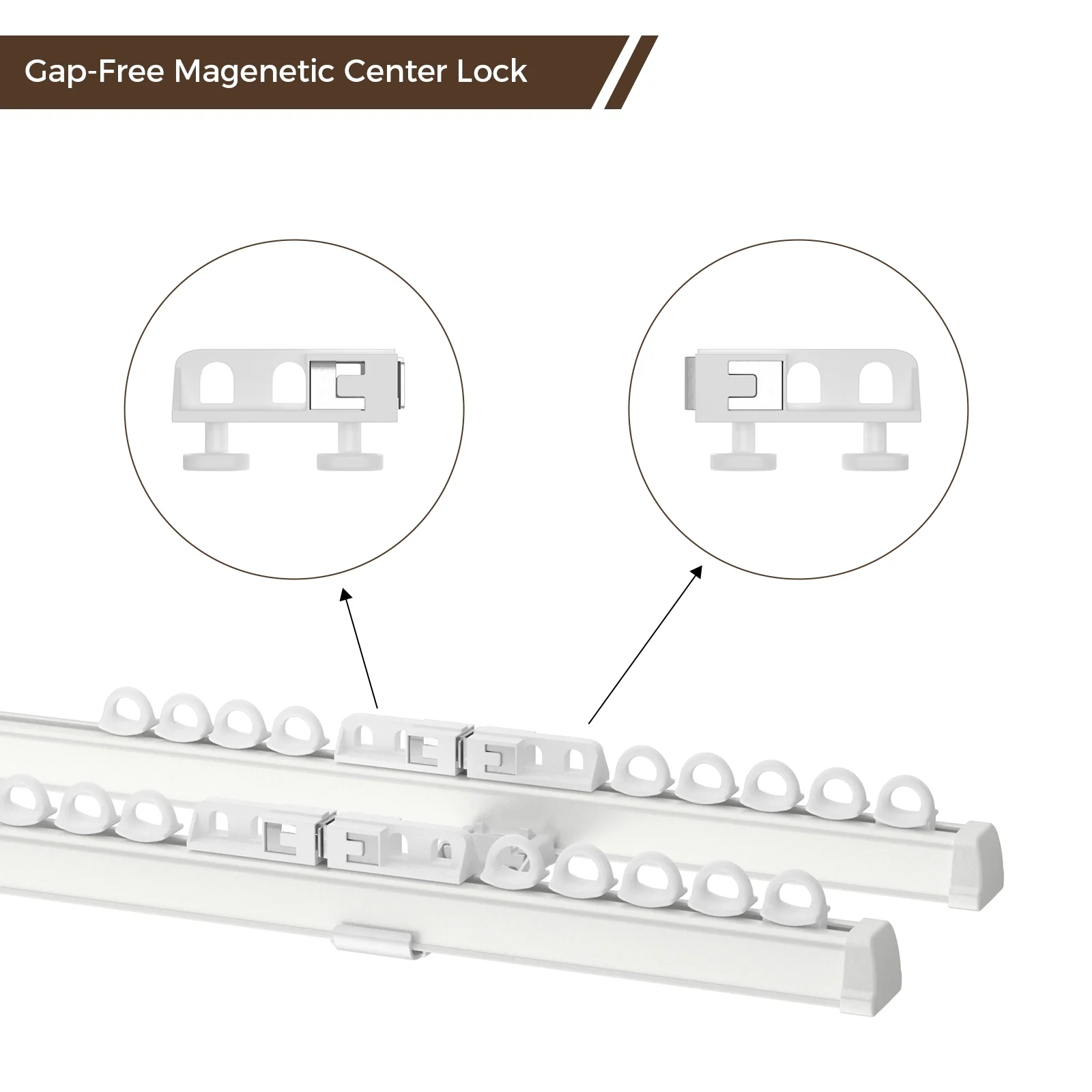 Velin Bendable Double Ceiling Curtain Track - Image 4