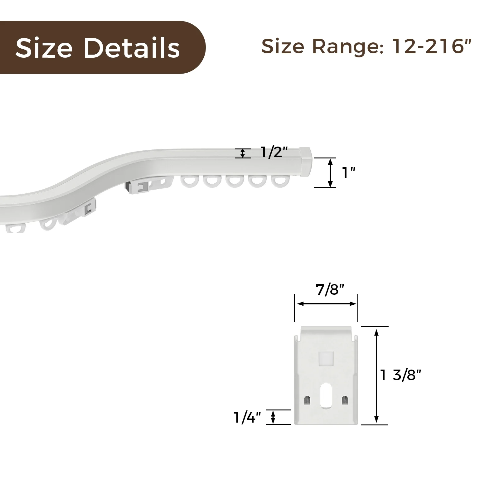 Velin Bendable Single Ceiling Curtain Track - Image 3