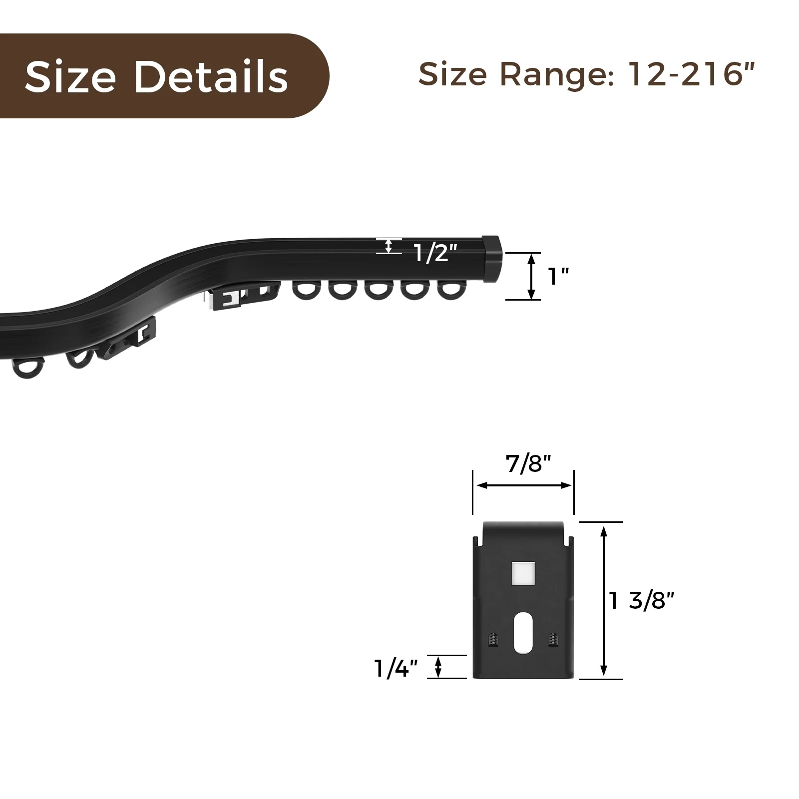 Velin Bendable Single Ceiling Curtain Track - Image 6