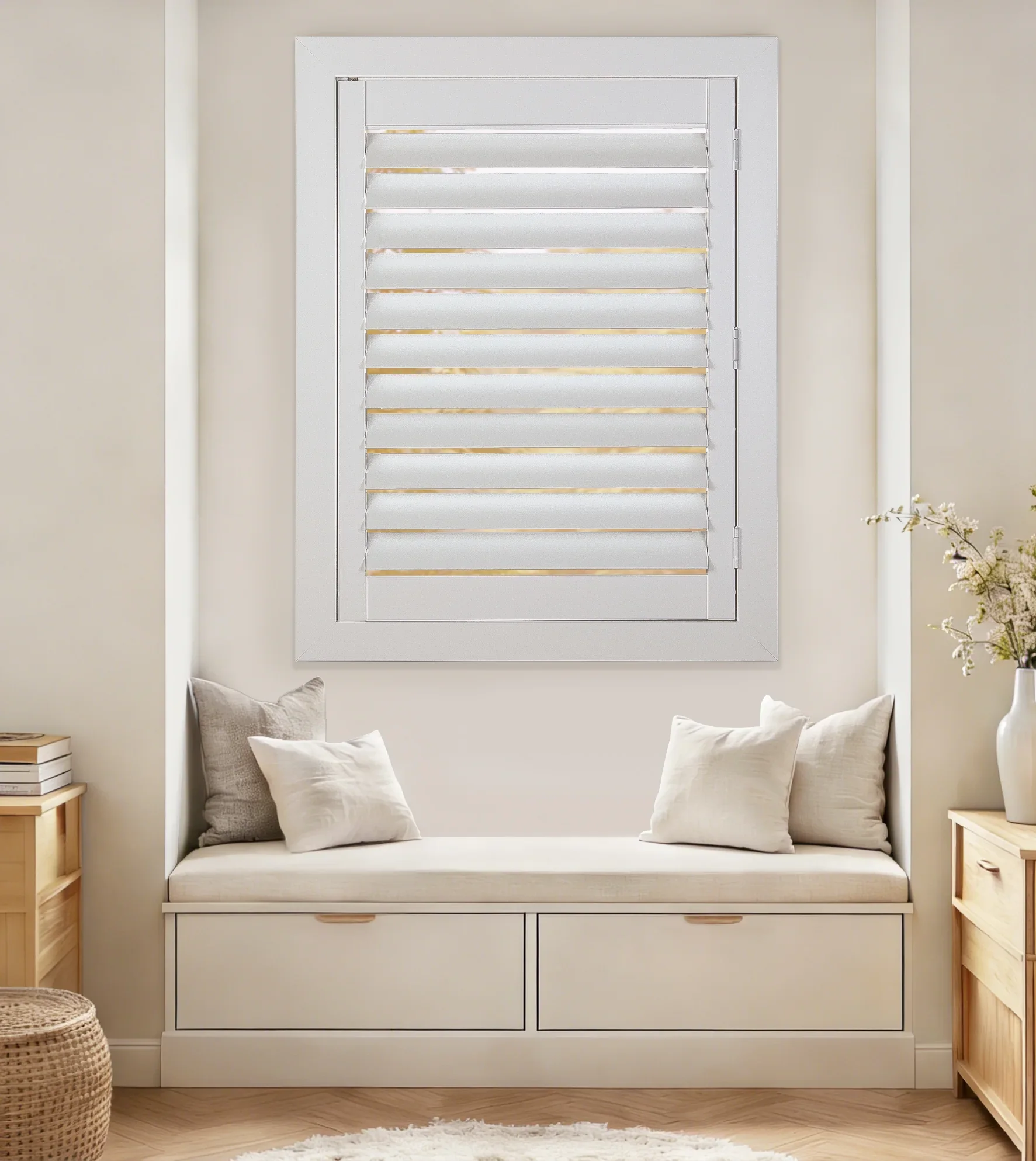 TWOPAGES Veritas Ready Made Hardwood Plantation Shutter  – Single Panel - Image 3