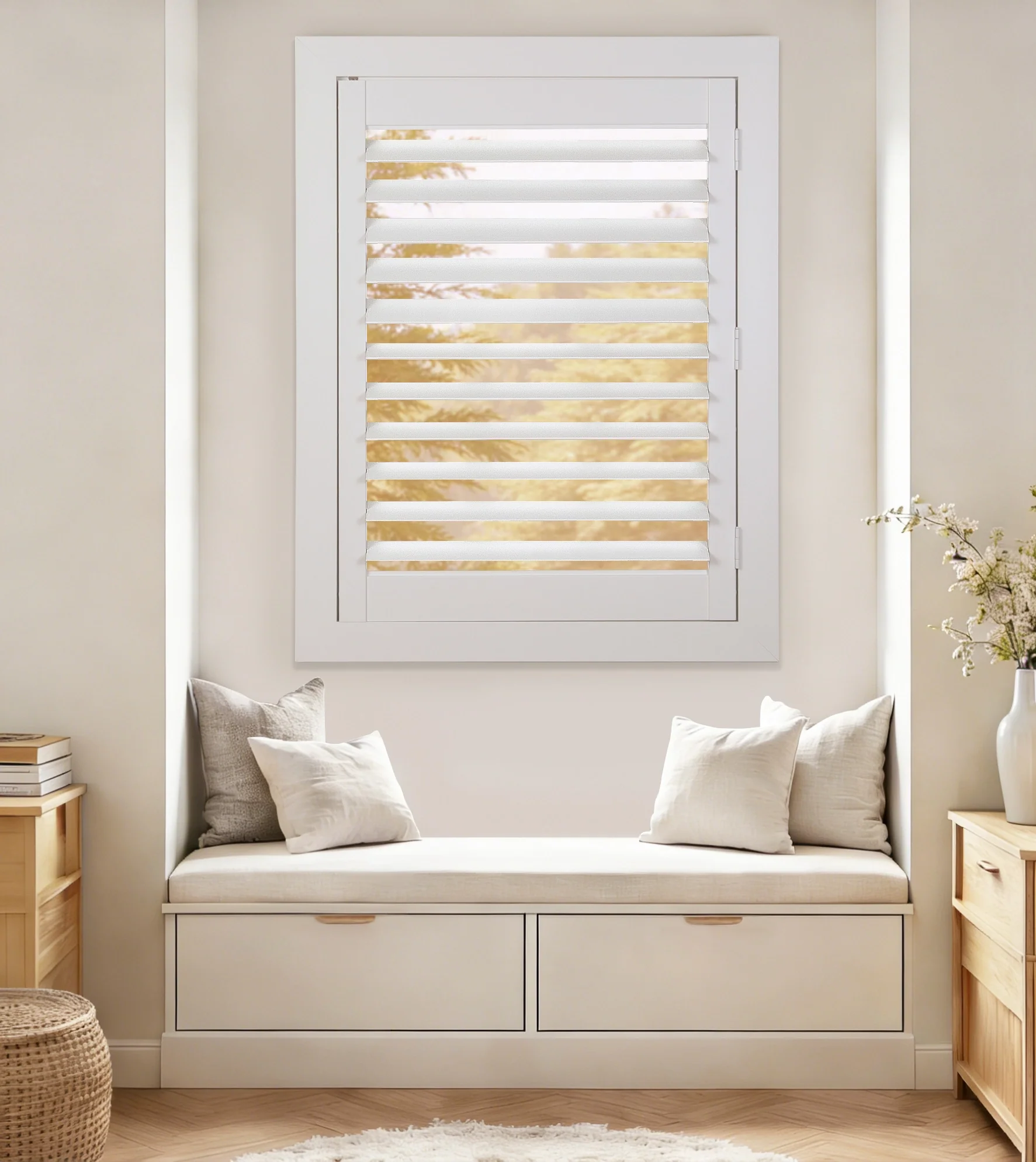 TWOPAGES Veritas Ready Made Hardwood Plantation Shutter  – Single Panel - Image 7